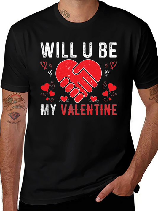Camiseta Negra San Valentín ¿Serás mi Valentín?
