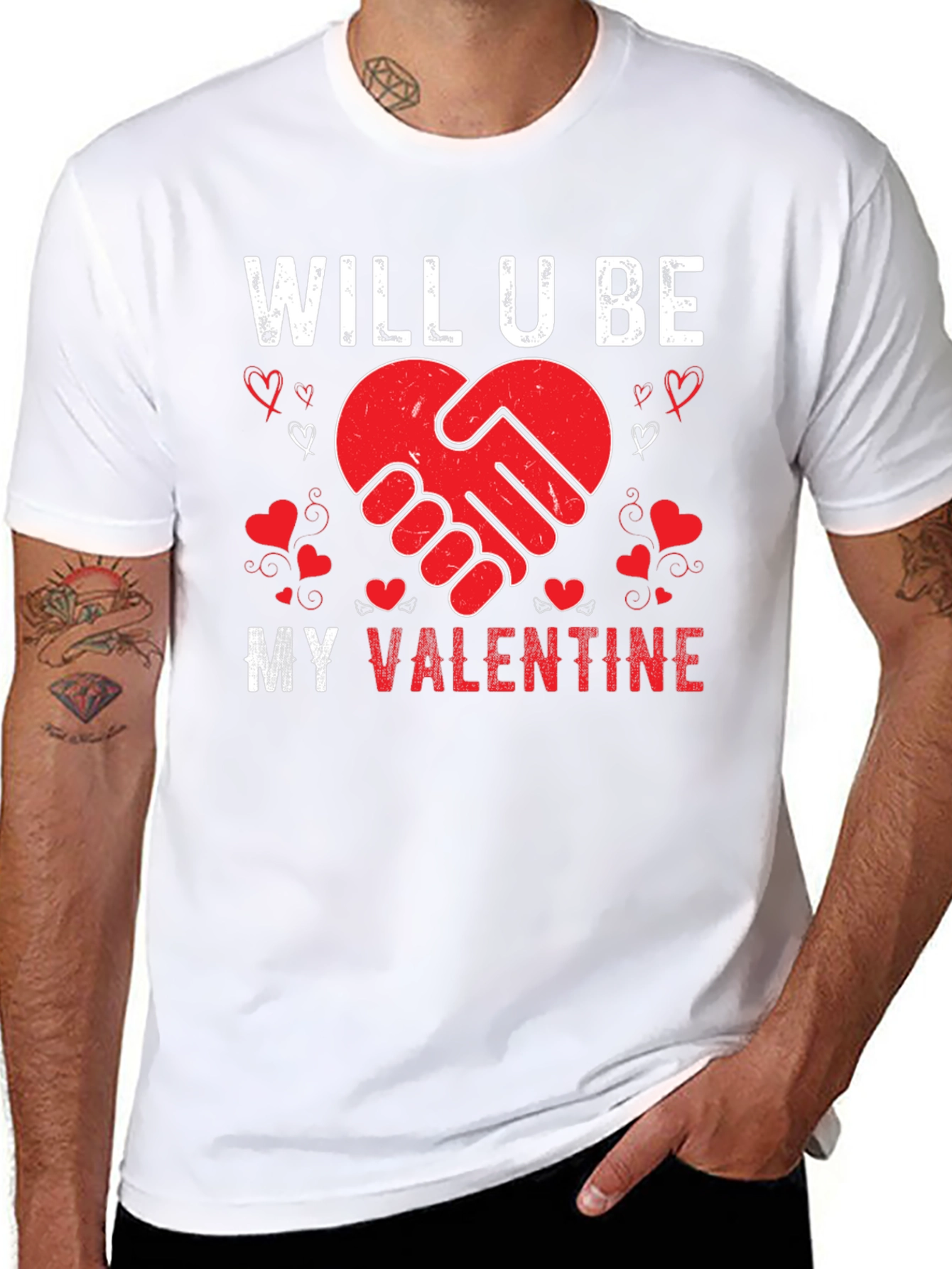 Camiseta Negra San Valentín ¿Serás mi Valentín?