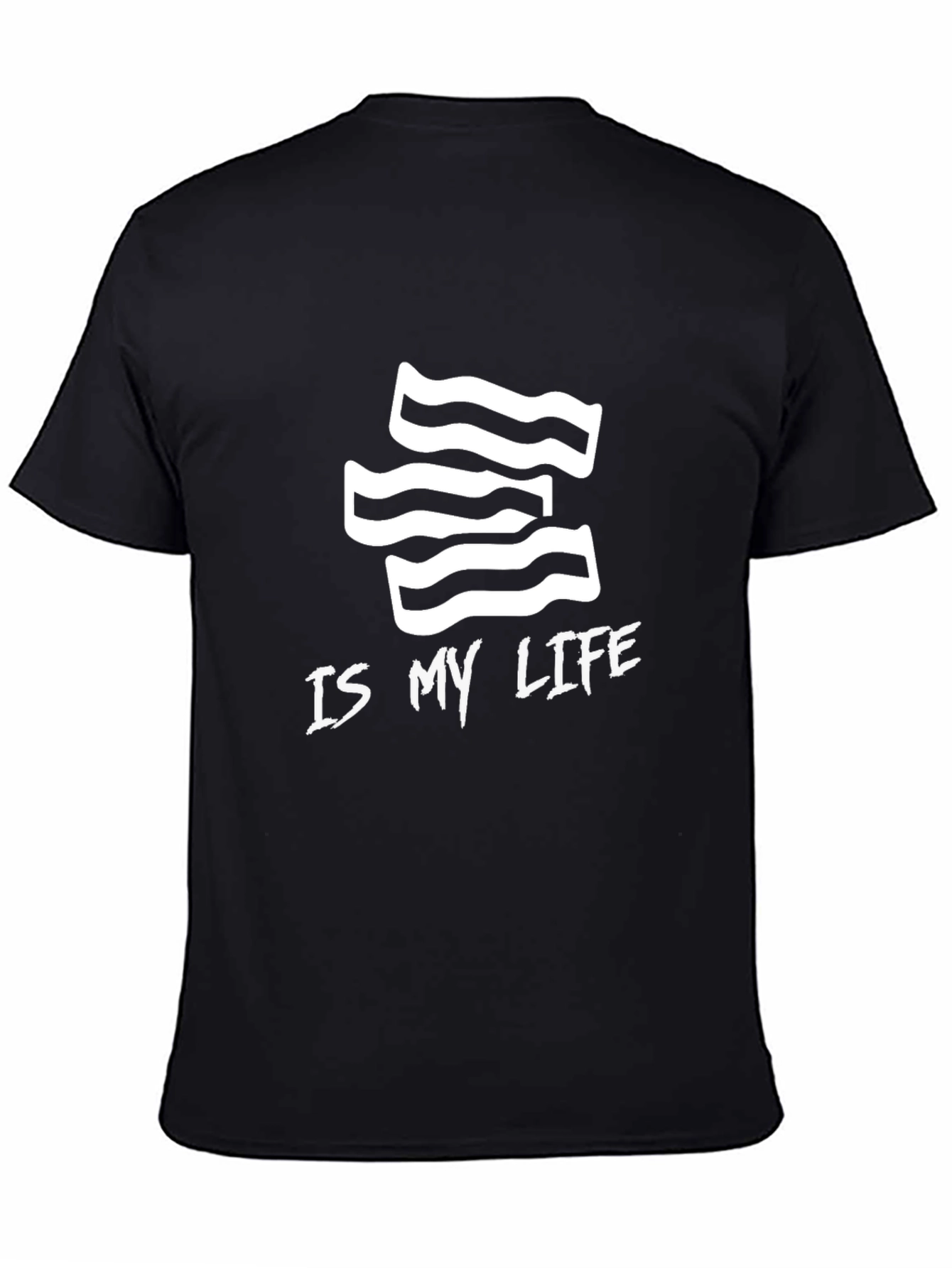 Camiseta Negra Bacon Is My Life