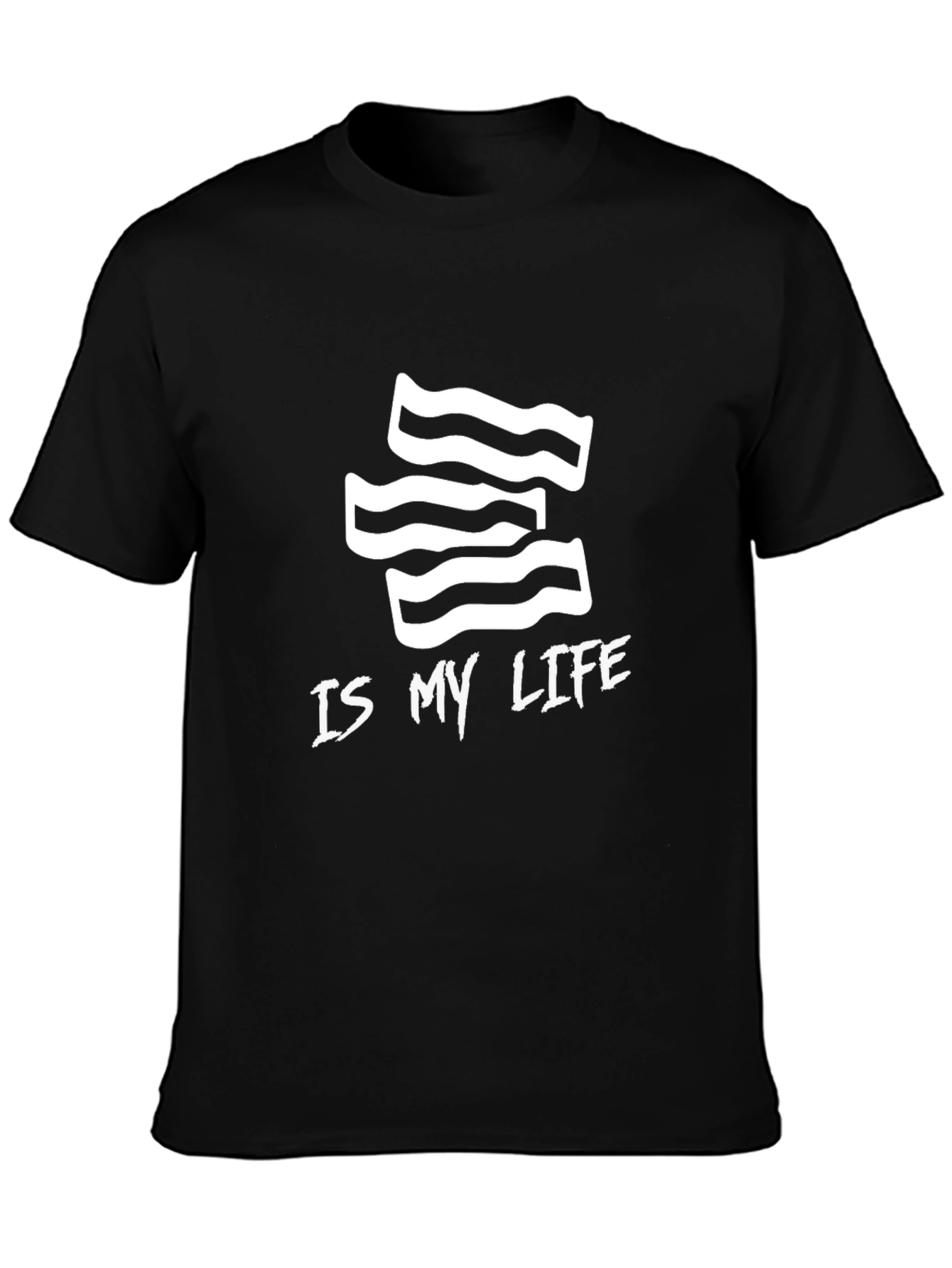 Camiseta Negra Bacon Is My Life