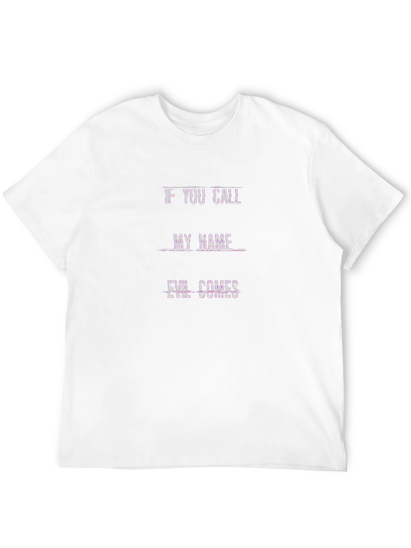 Camiseta Negra Si Llamas Mi Nombre El Mal Viene