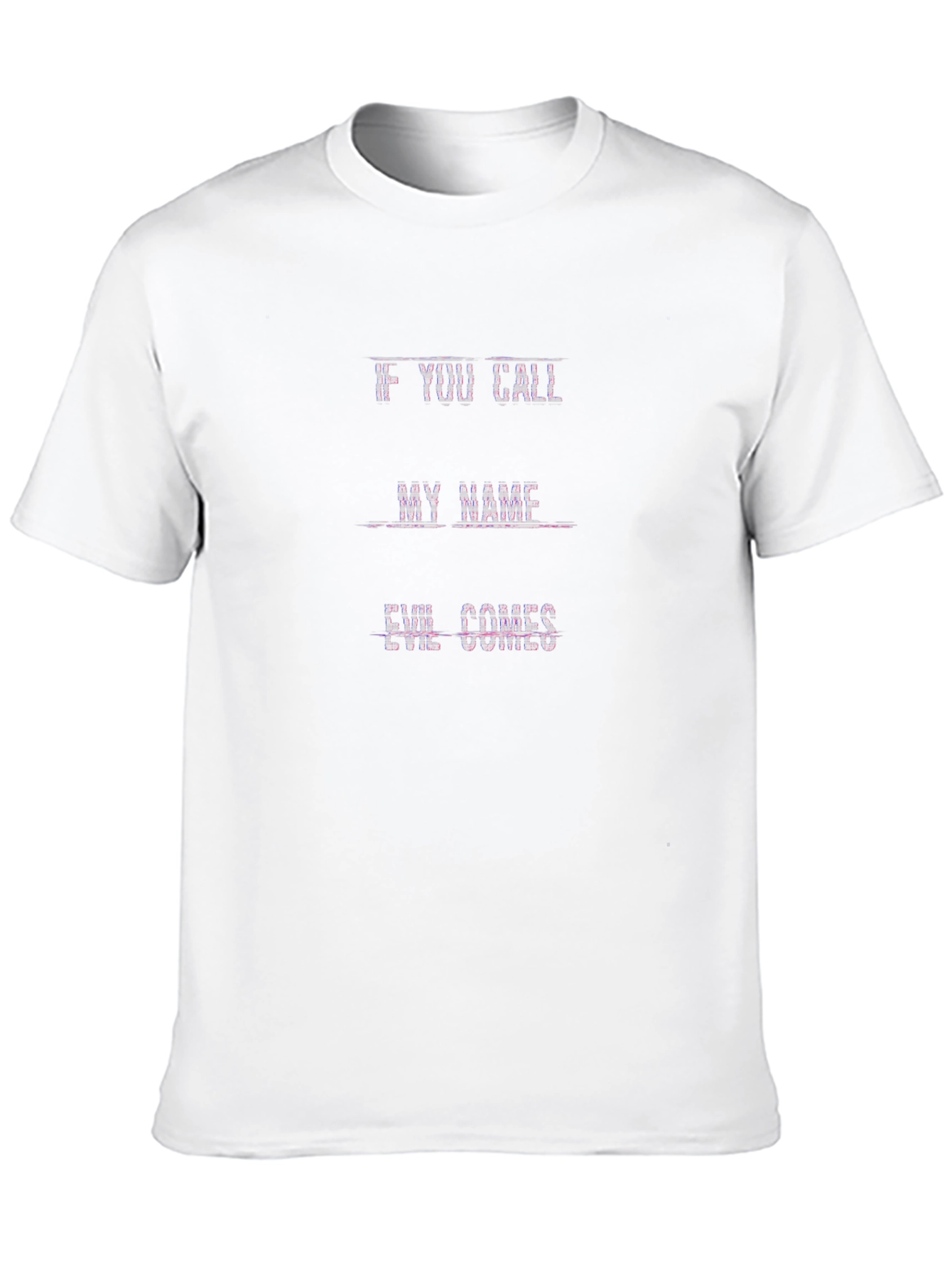 Camiseta Negra Si Llamas Mi Nombre El Mal Viene