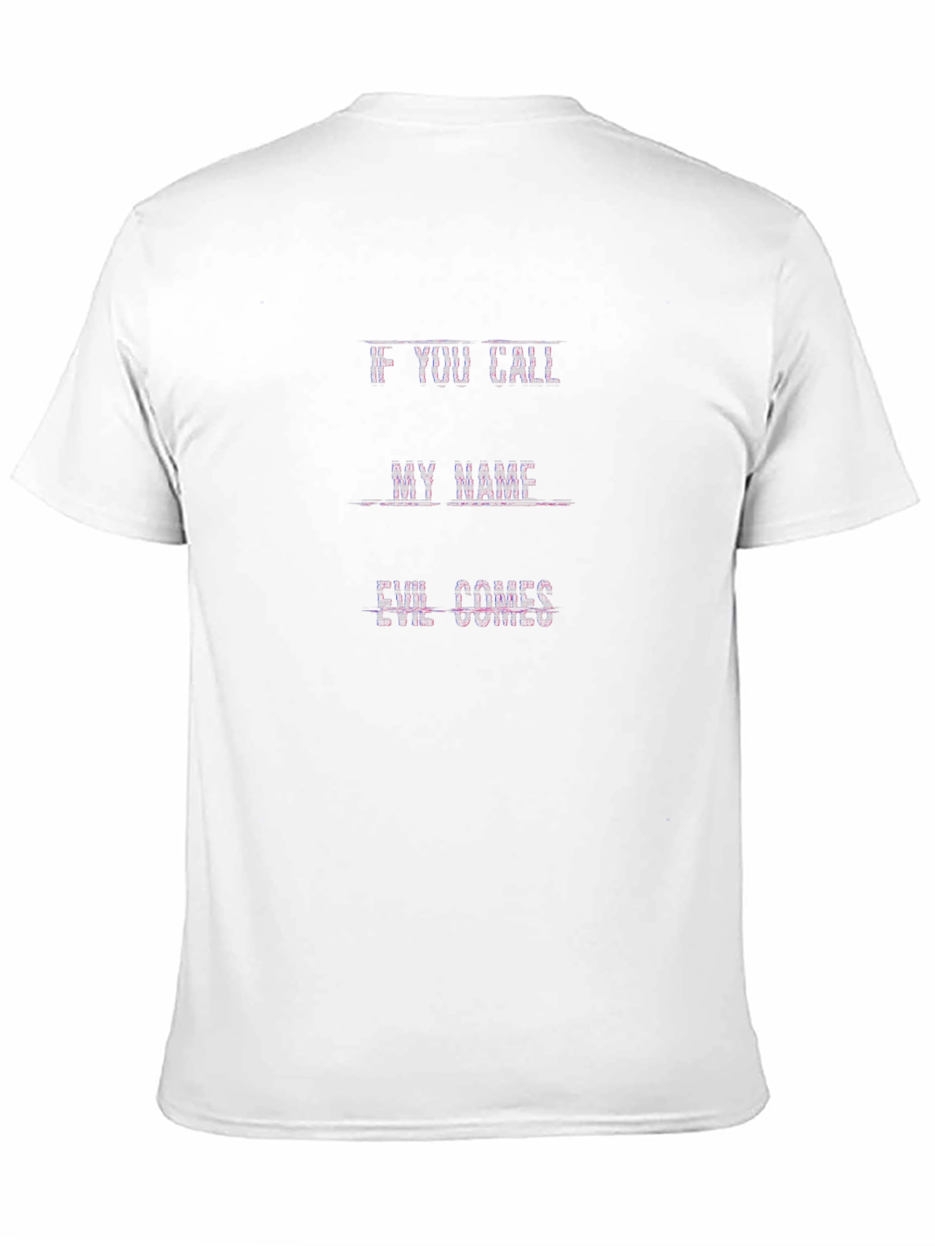 Camiseta Negra Si Llamas Mi Nombre El Mal Viene