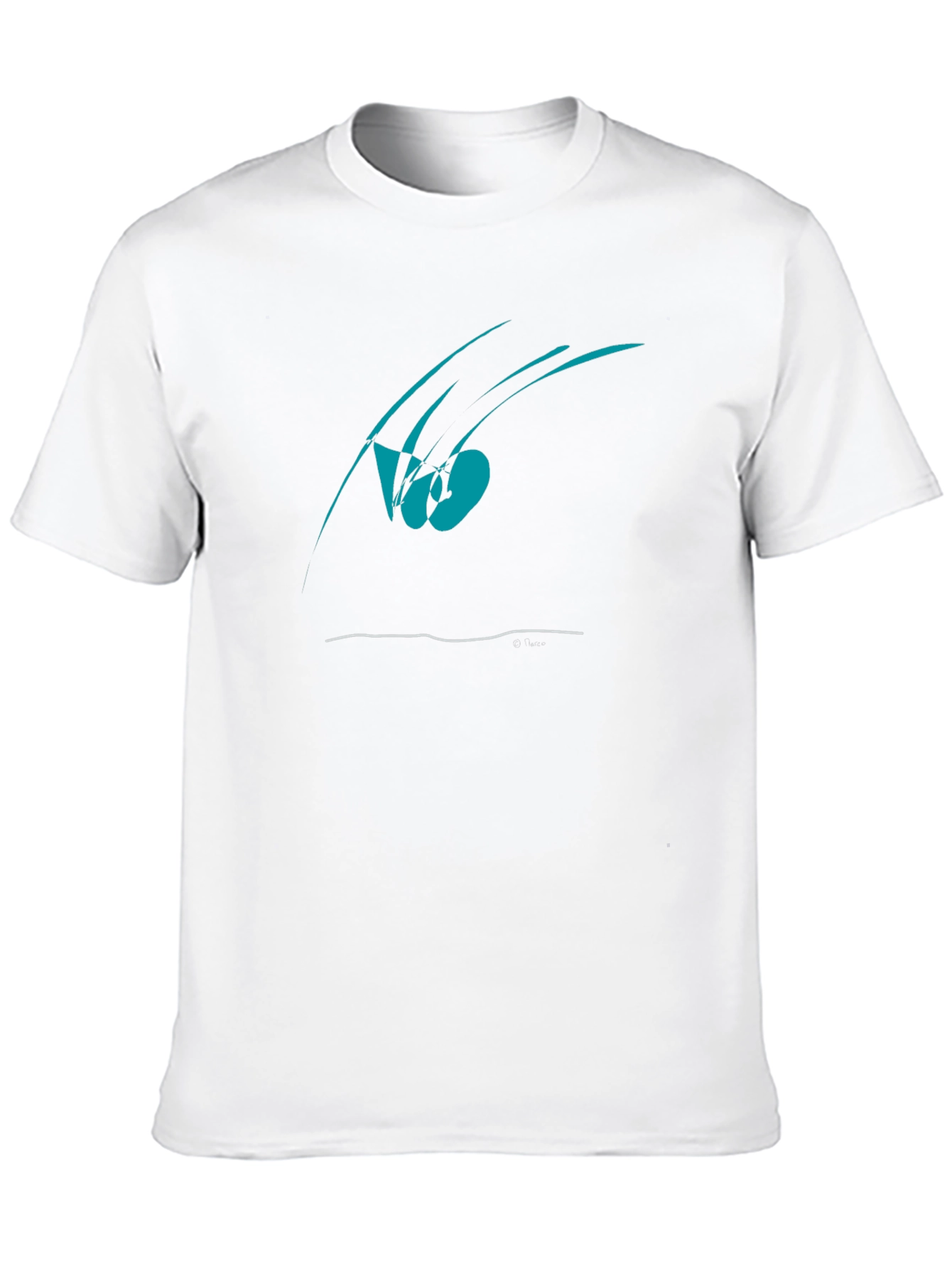 Camiseta Negra Diseño Abstracto Moderno