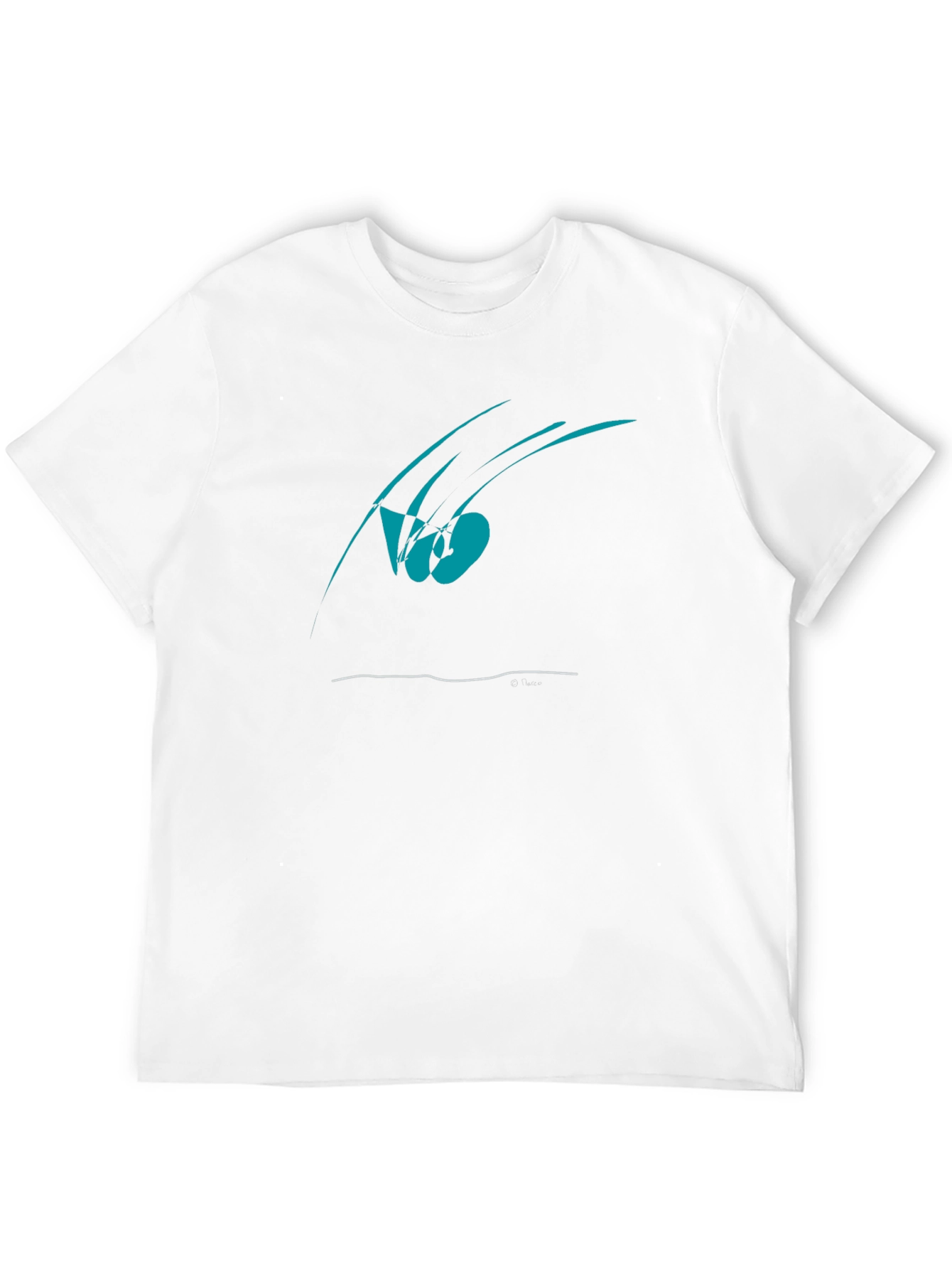 Camiseta Negra Diseño Abstracto Moderno