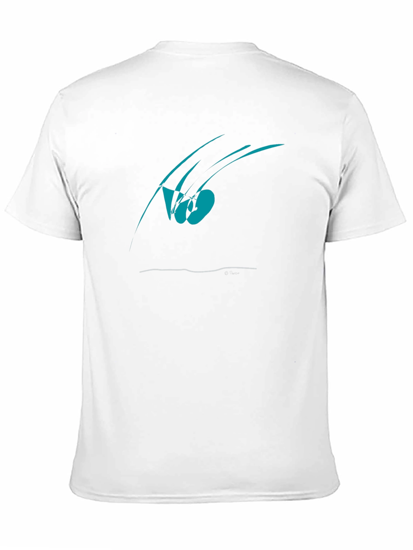 Camiseta Negra Diseño Abstracto Moderno