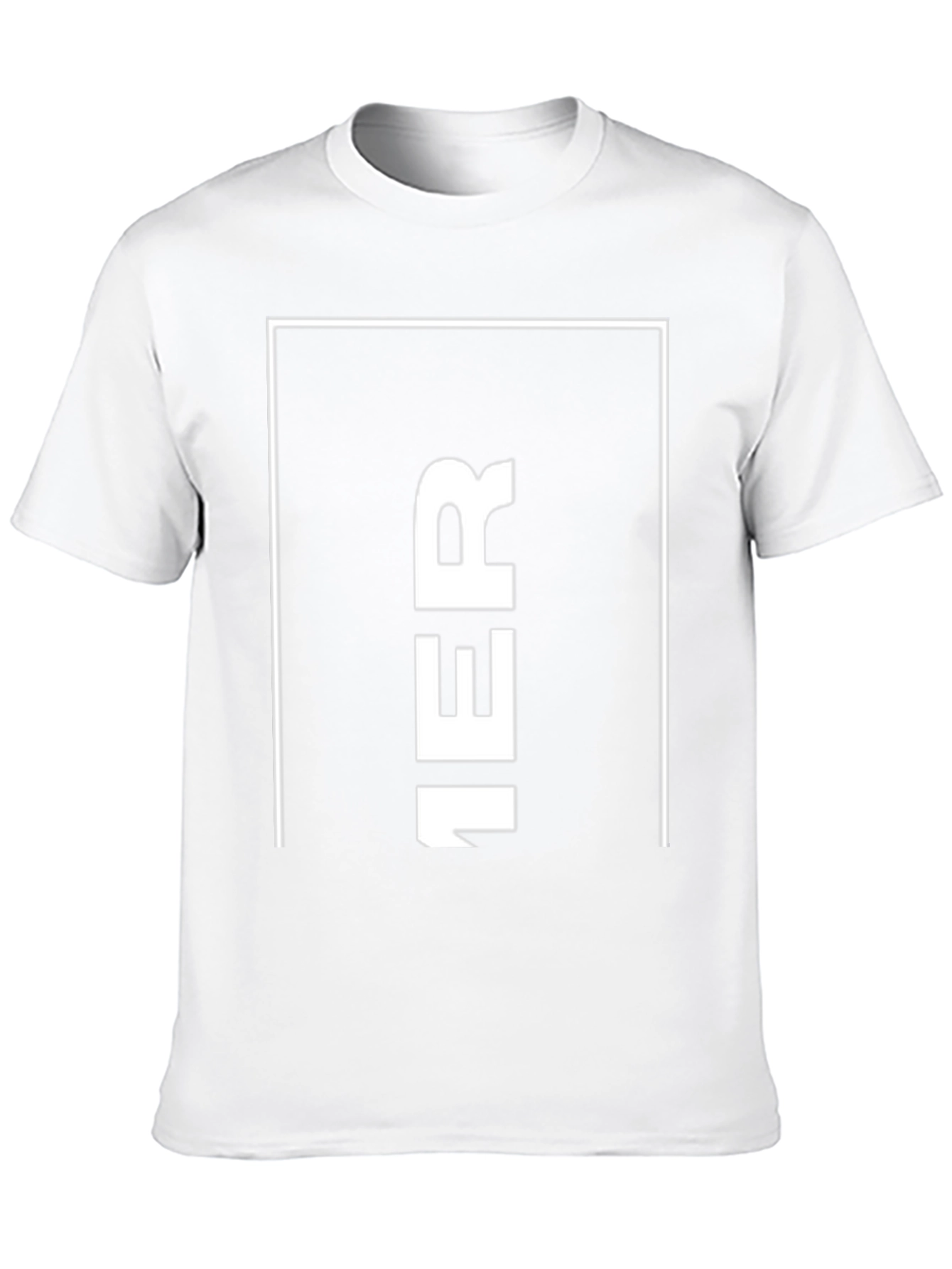 Camiseta Negra Hombre: Diseño Vertical 1ER