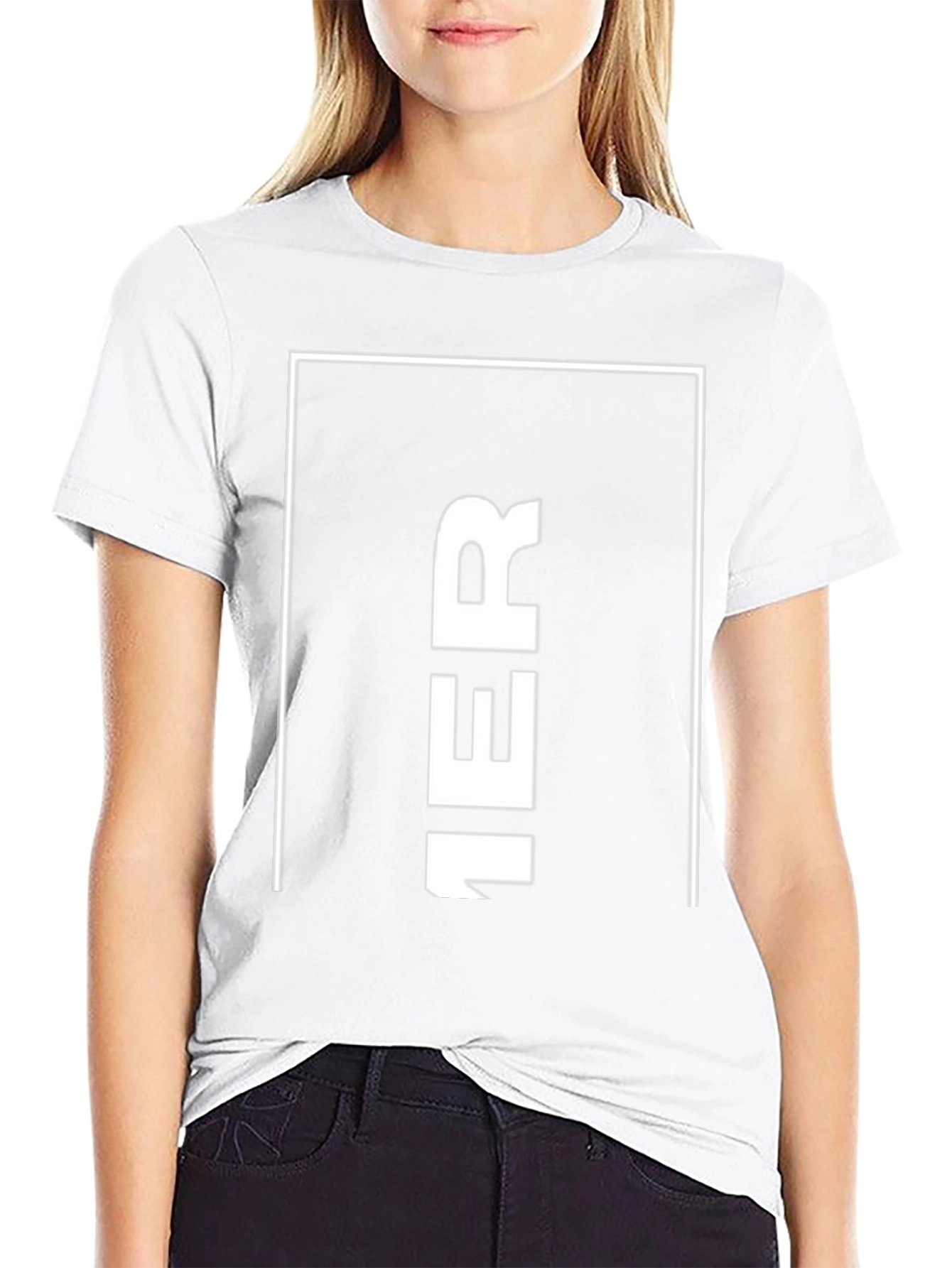 Camiseta Negra Hombre: Diseño Vertical 1ER