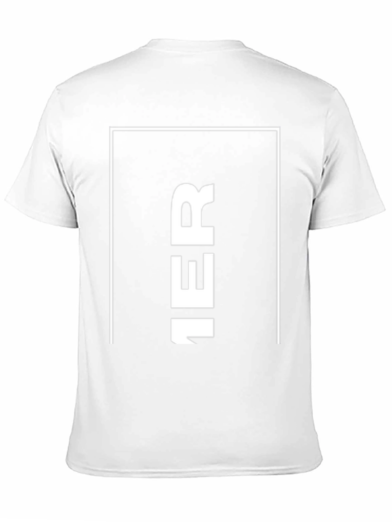 Camiseta Negra Hombre: Diseño Vertical 1ER