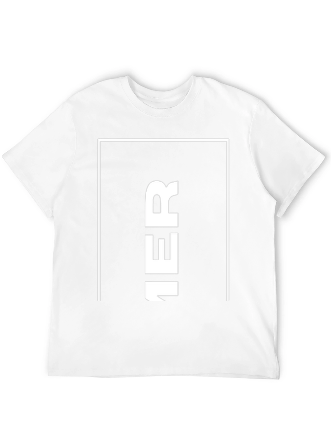 Camiseta Negra Hombre: Diseño Vertical 1ER