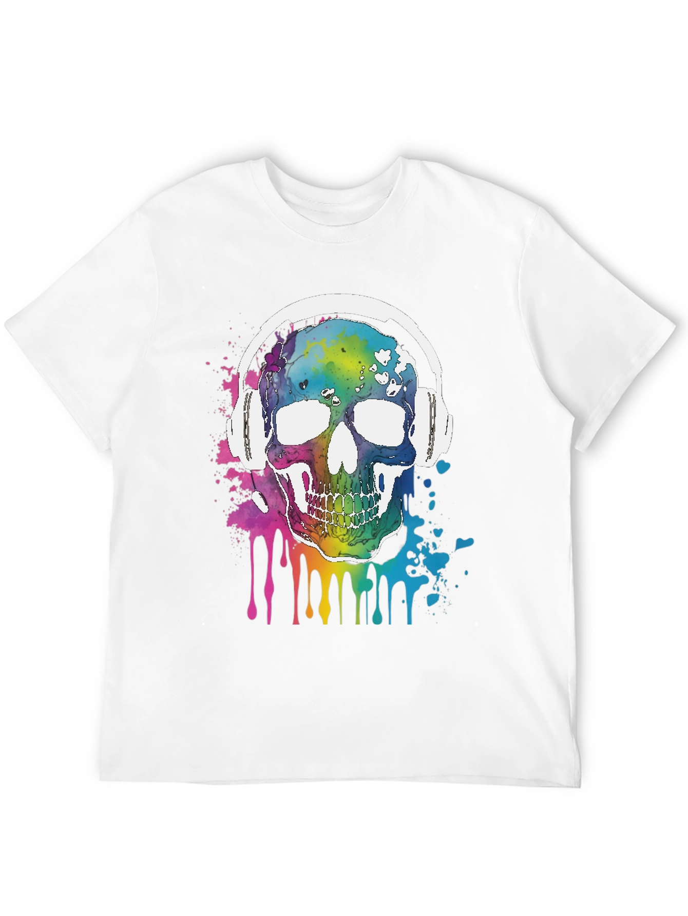 Camiseta Negra con Calavera Musical