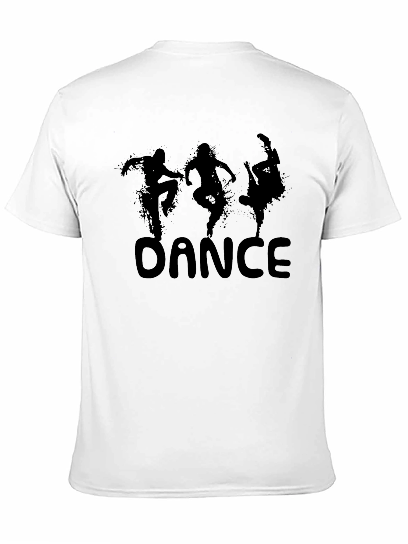 Camiseta Negra Estampada: DANCE Estilo Urbano