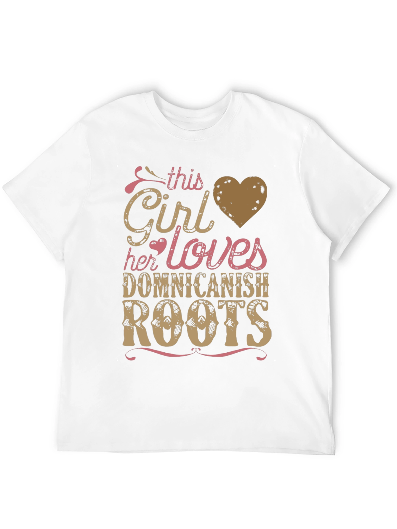 Camiseta Dominicana: Chica Ama Sus Raíces