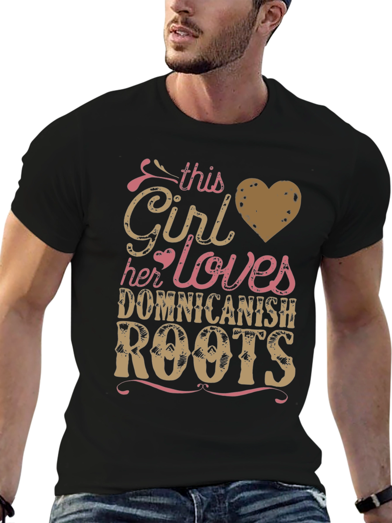 Camiseta Dominicana: Chica Ama Sus Raíces