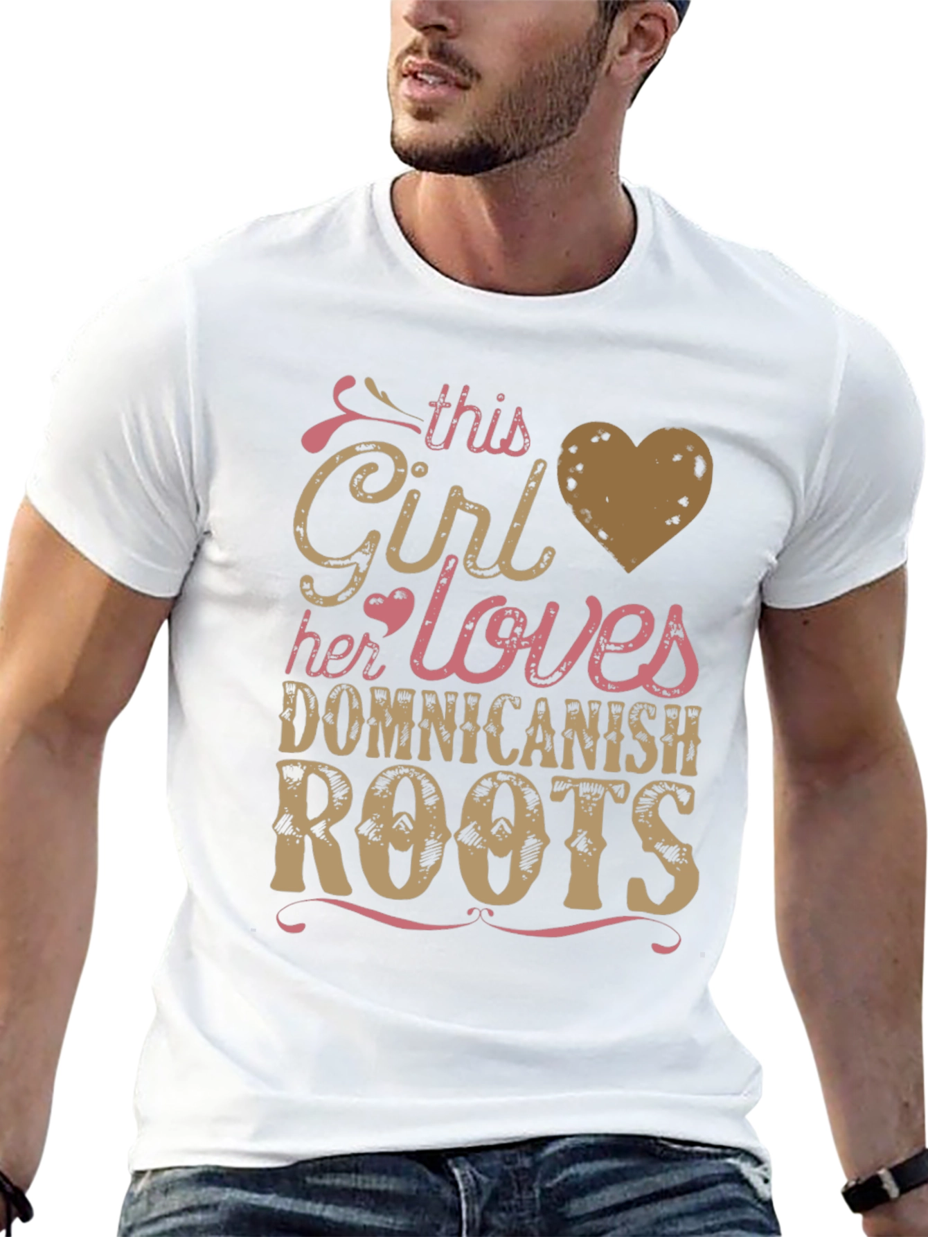 Camiseta Dominicana: Chica Ama Sus Raíces