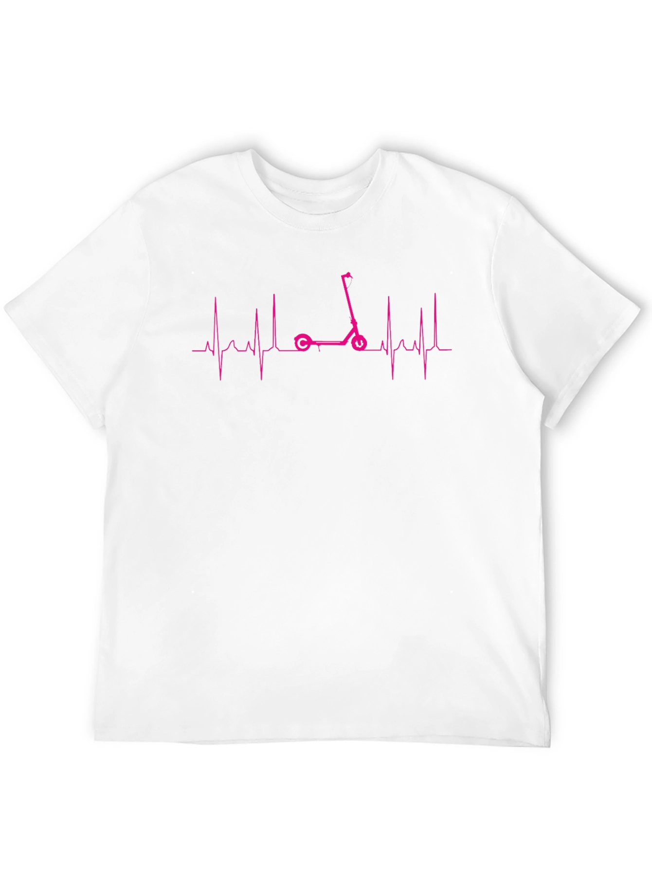 Camiseta Negra con Diseño de Scooter y Latido