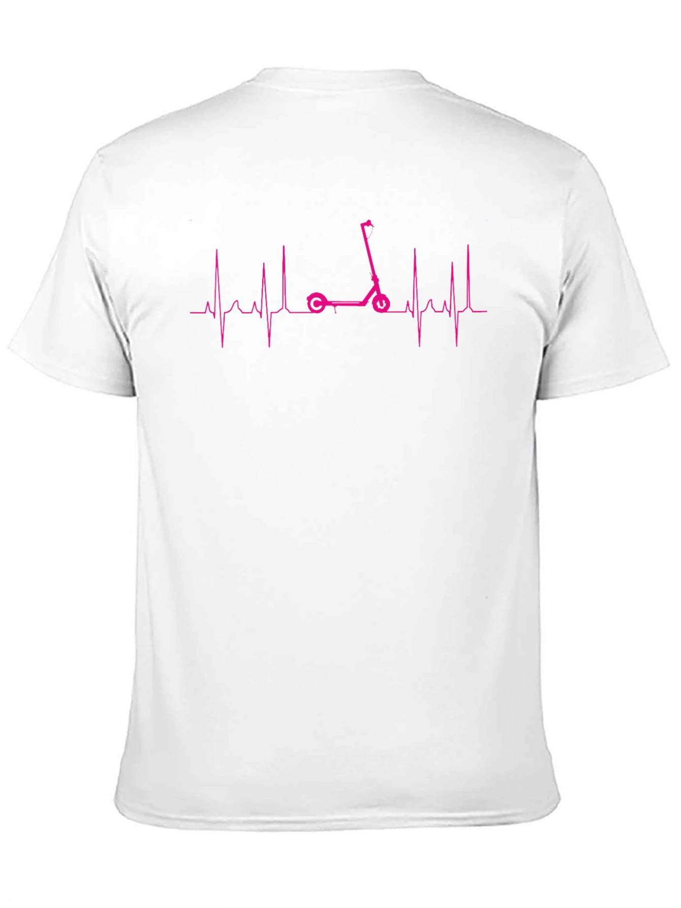Camiseta Negra con Diseño de Scooter y Latido