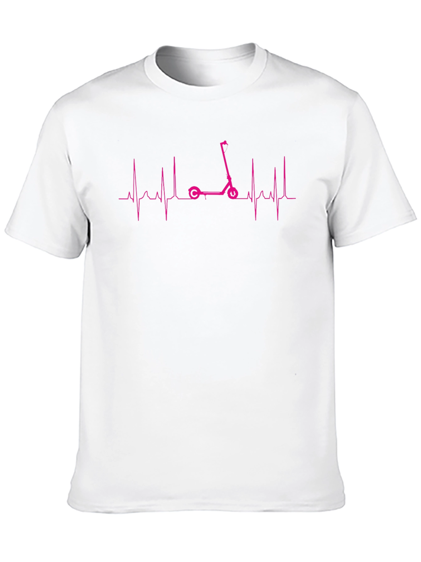 Camiseta Negra con Diseño de Scooter y Latido