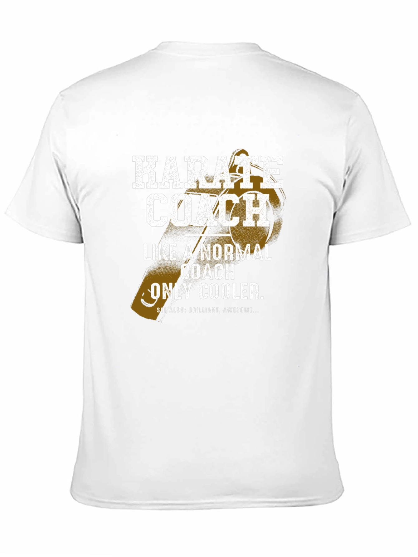 Camiseta Negra: Entrenador de Karate - Más Genial