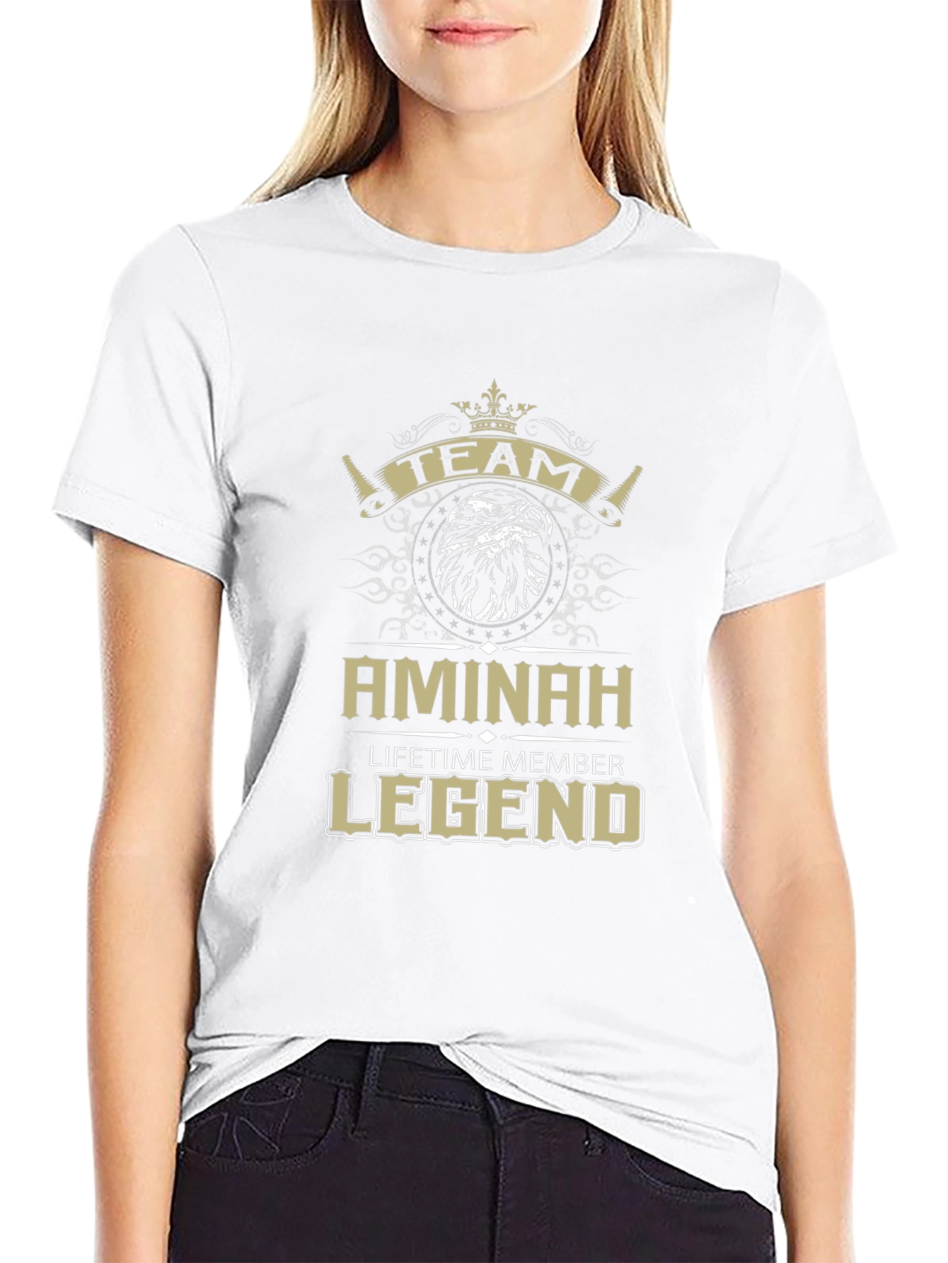 Camiseta Negra Team Aminah Legend