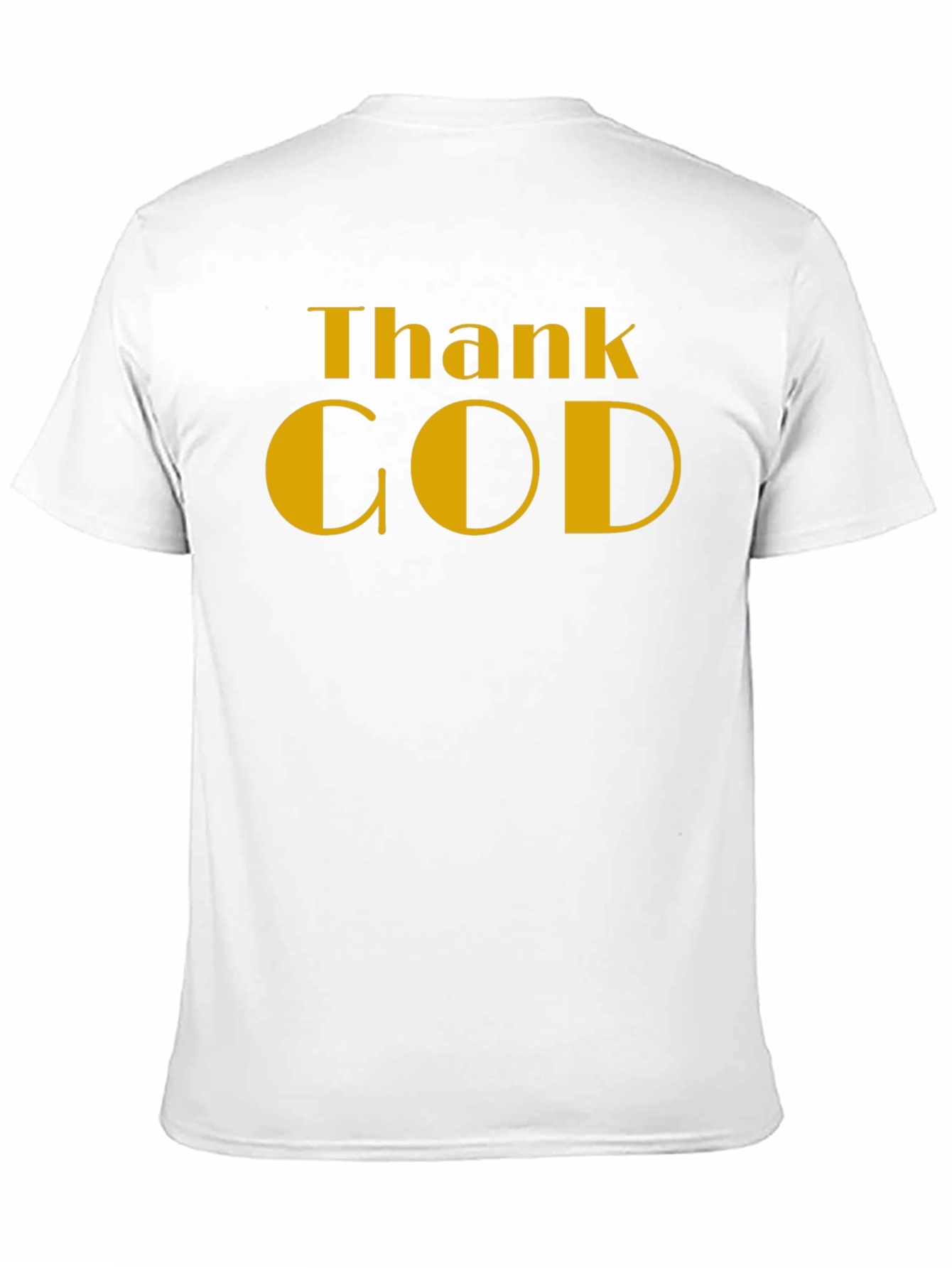 Camiseta Negra Thank God - Estilo y Gratitud