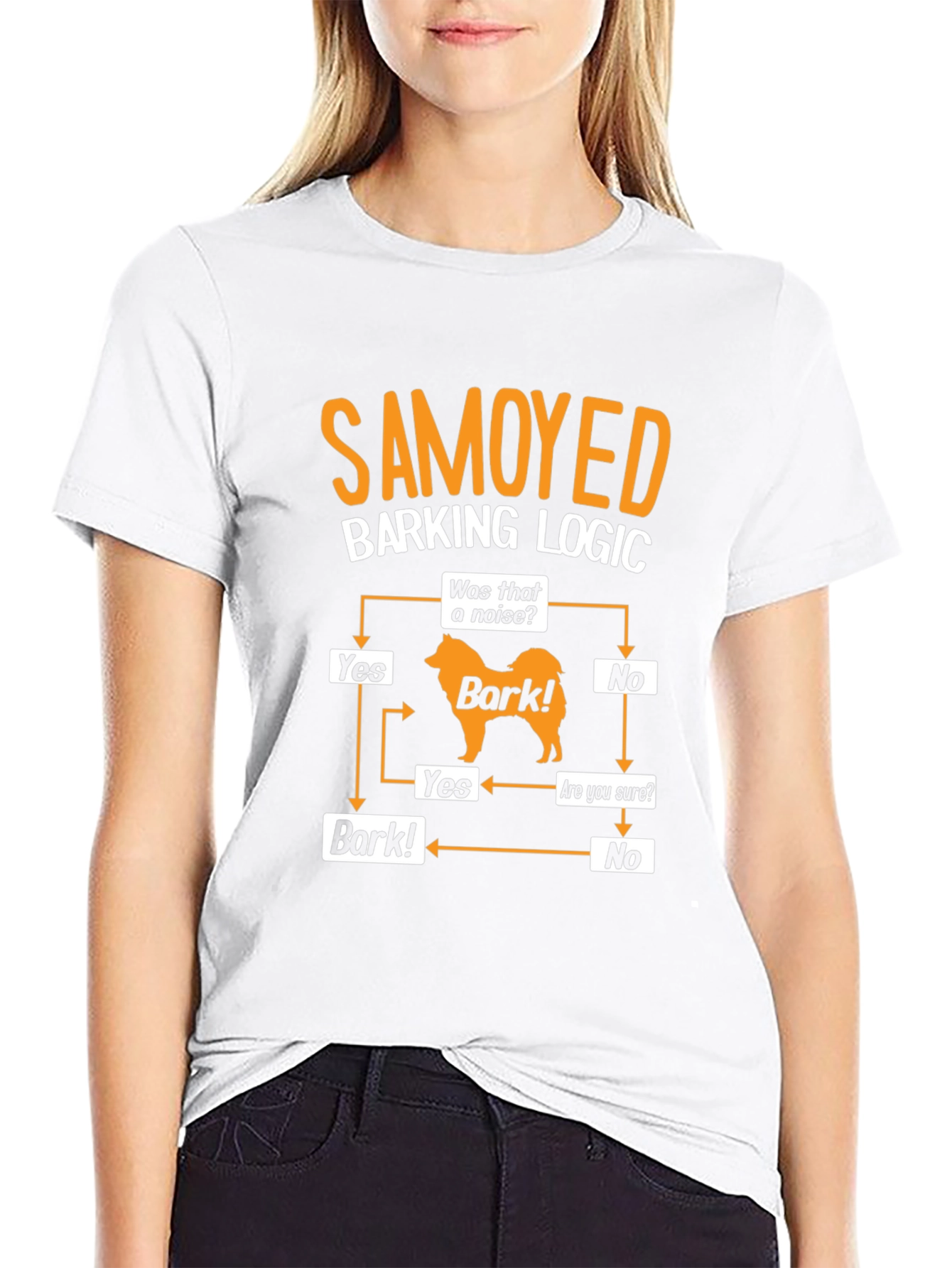 Camiseta Lógica de Ladridos Samoyedo