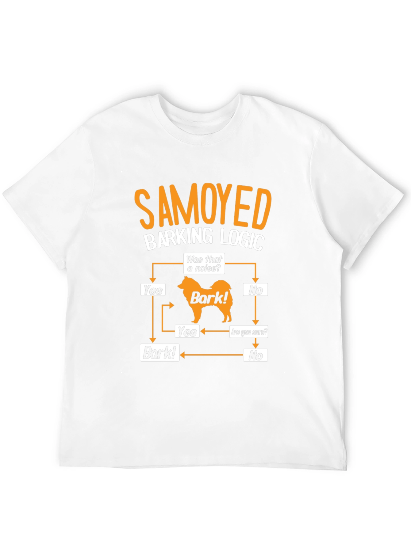 Camiseta Lógica de Ladridos Samoyedo