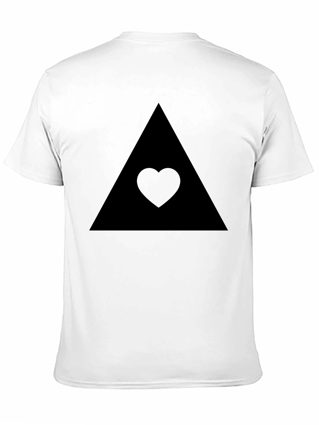 Camiseta Negra Triángulo Corazón
