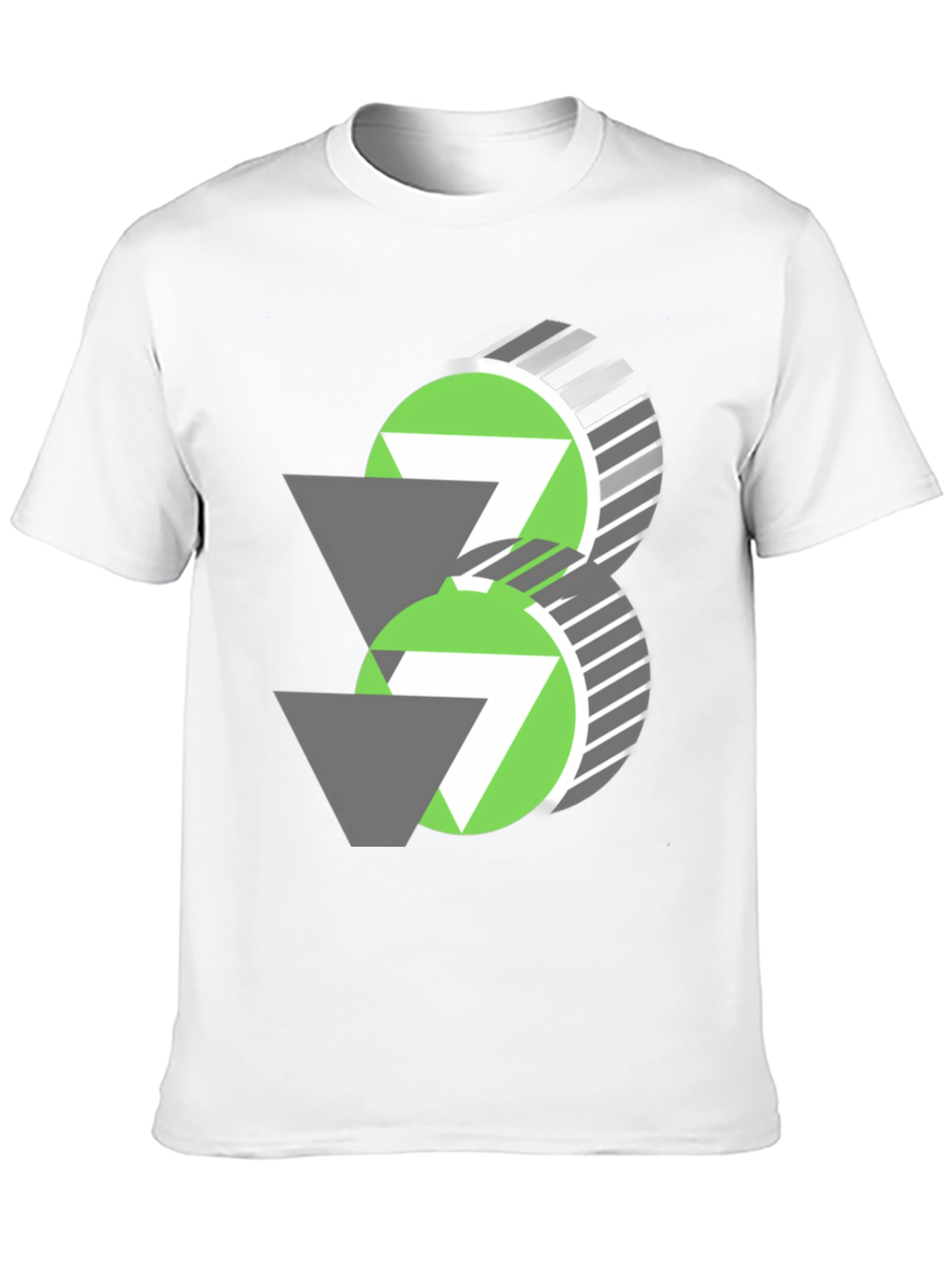 Camiseta Negra con Diseño Abstracto Moderno