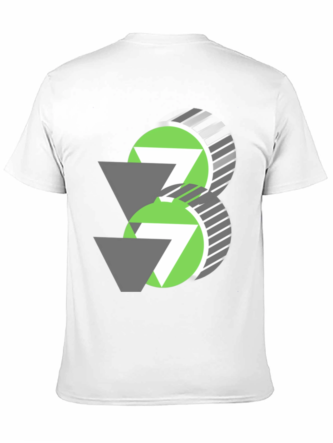 Camiseta Negra con Diseño Abstracto Moderno