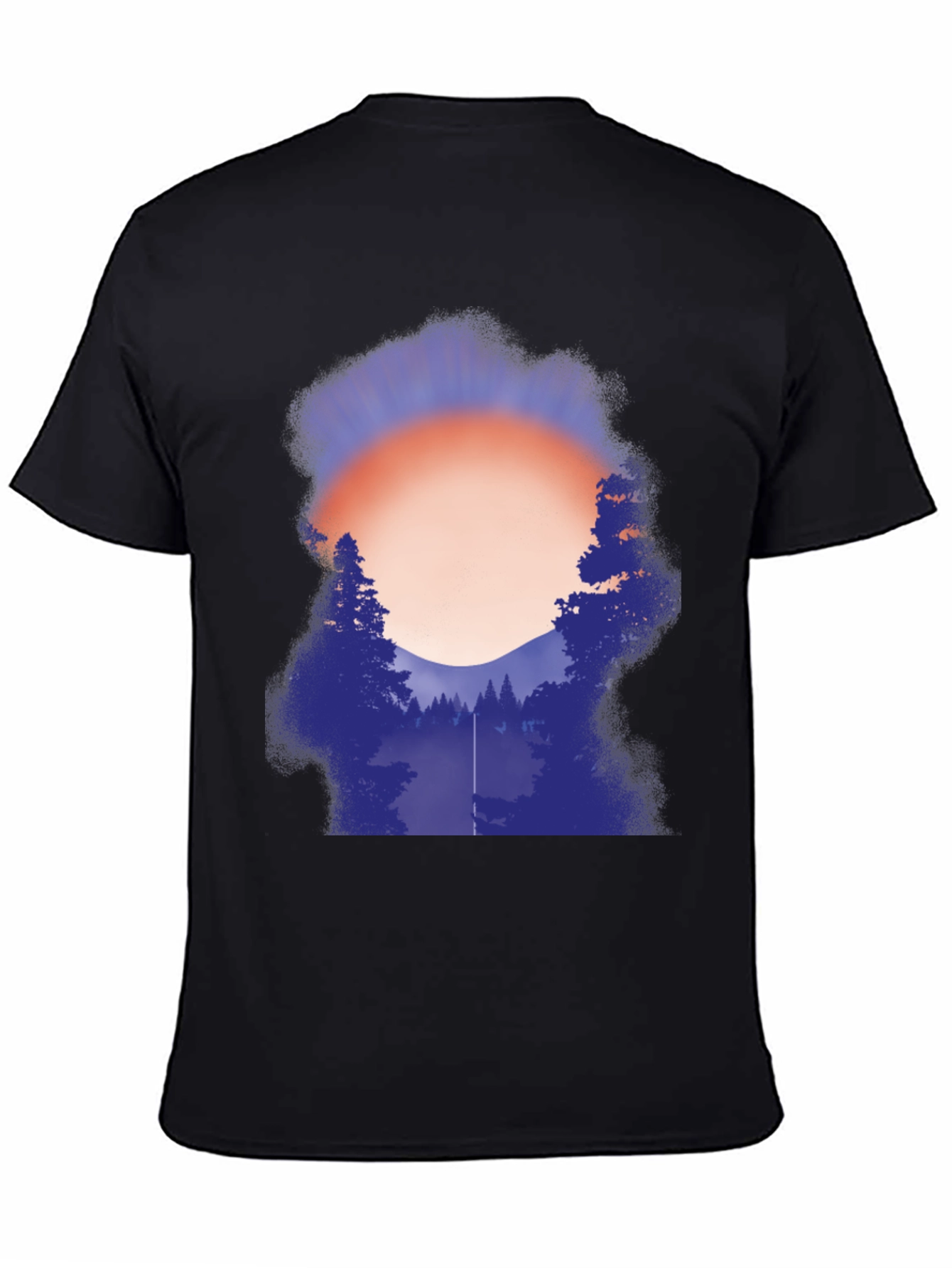 Camiseta Gráfica Hombre - Atardecer en el Bosque