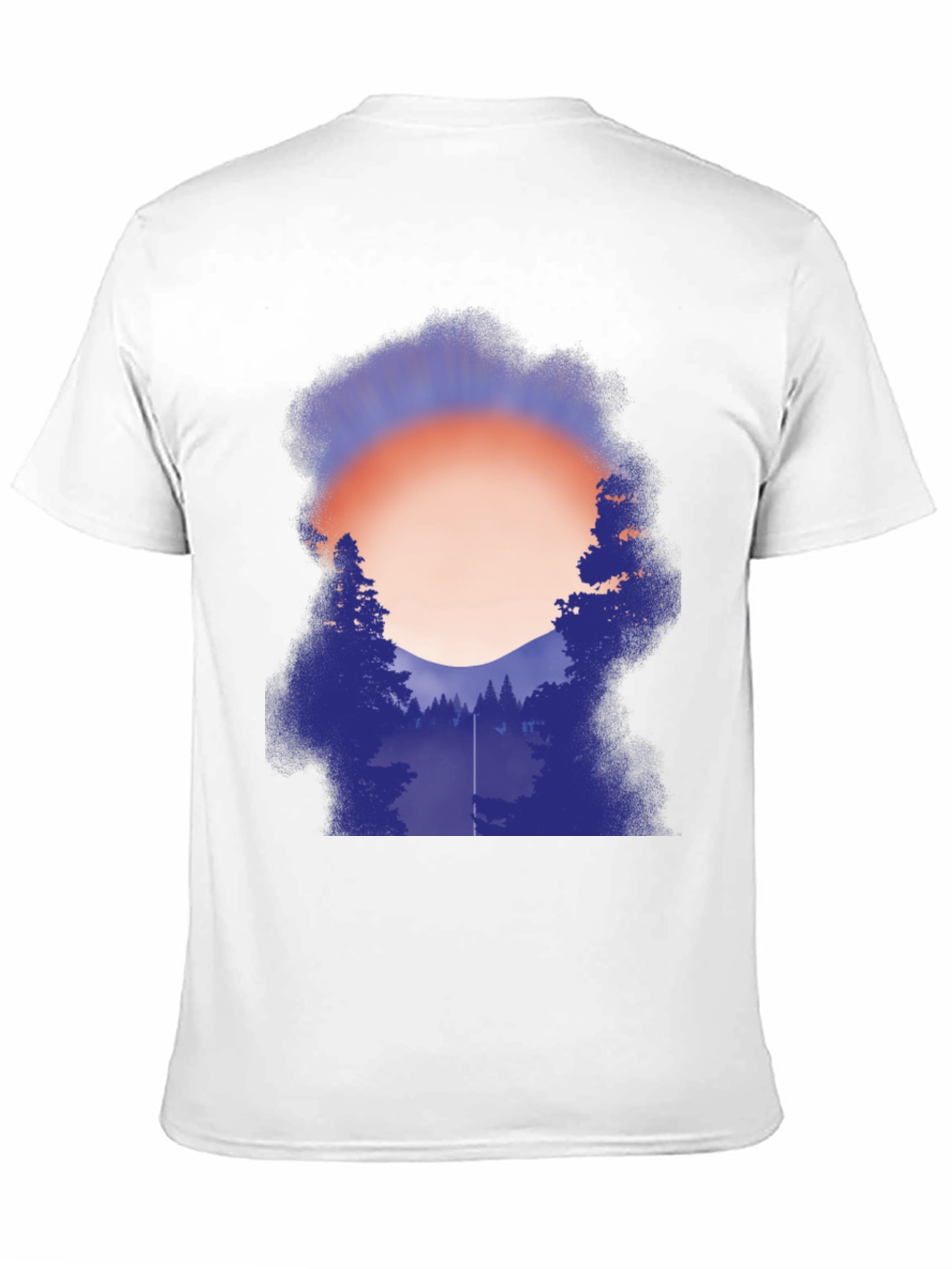 Camiseta Gráfica Hombre - Atardecer en el Bosque