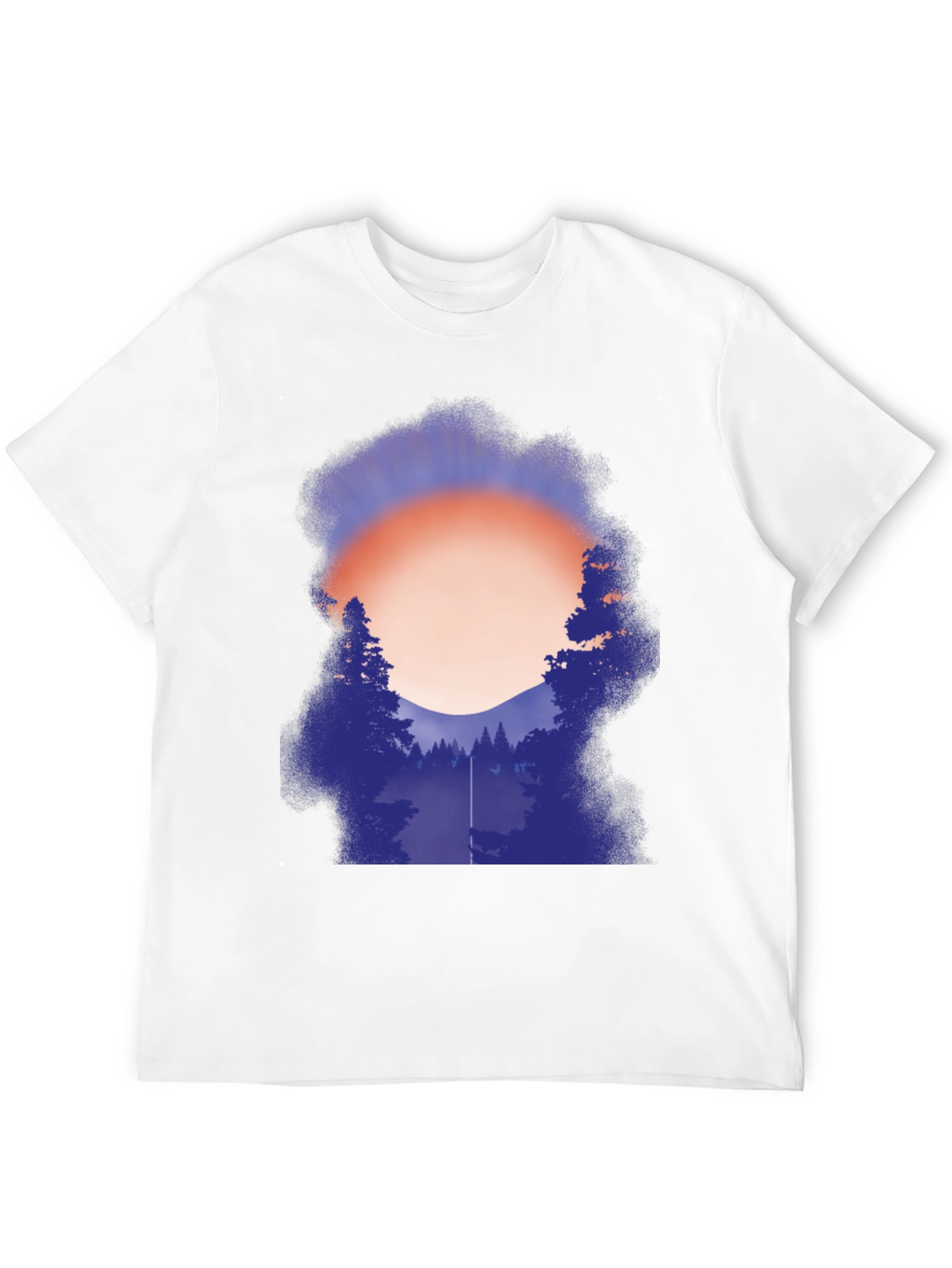 Camiseta Gráfica Hombre - Atardecer en el Bosque