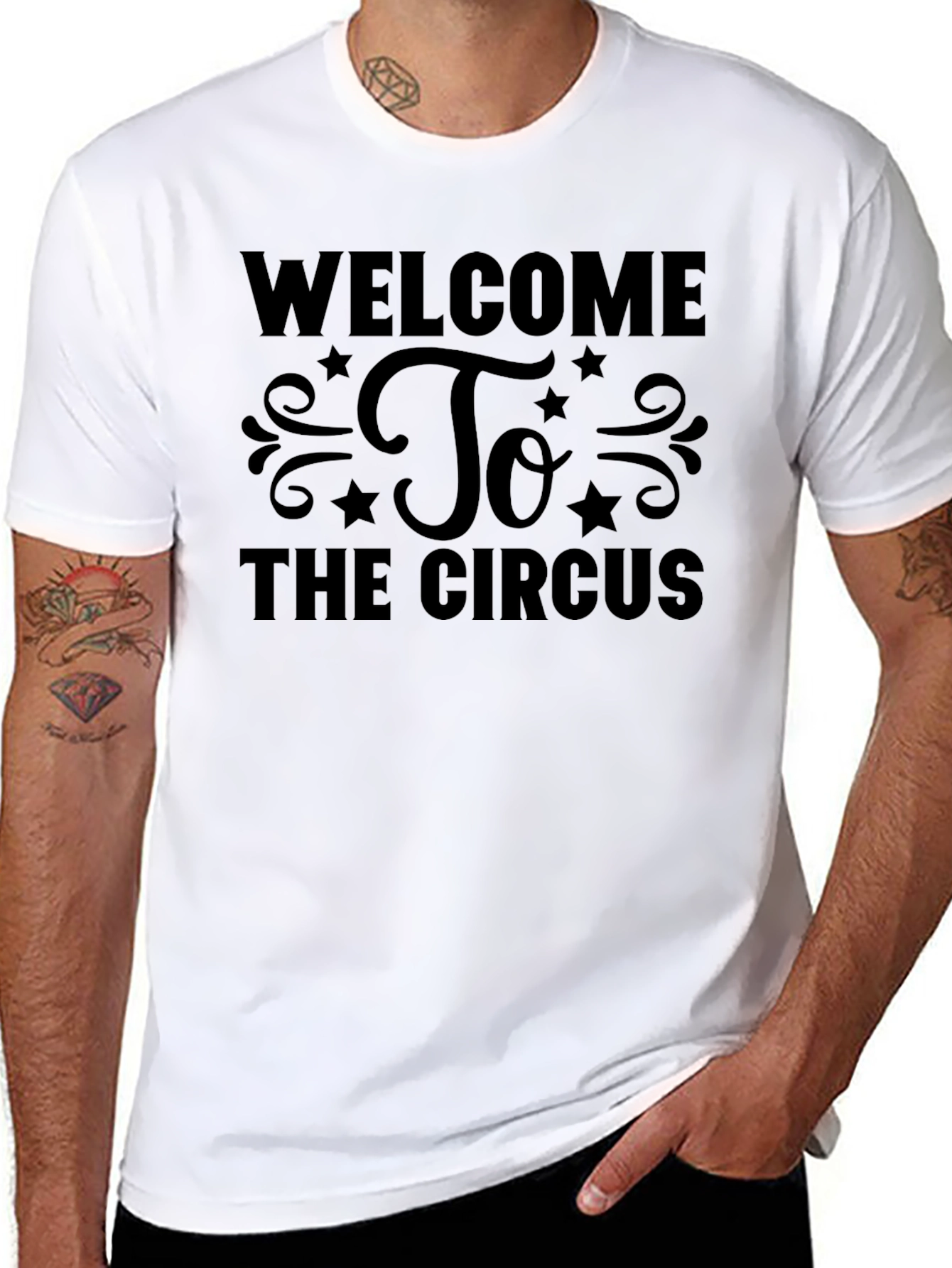 Camiseta Negra Welcome to the Circus