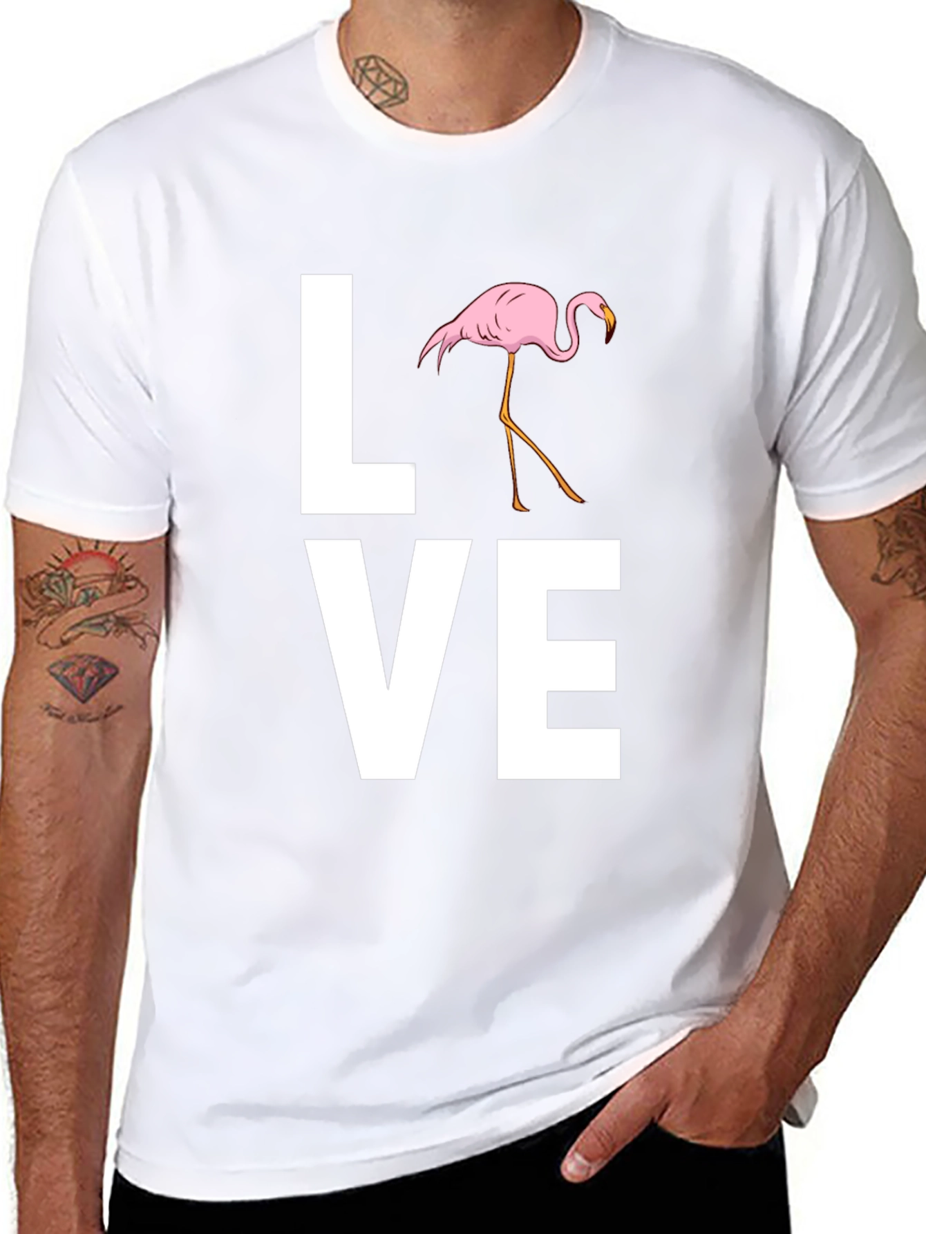 Camiseta Negra LOVE Flamenco para Hombre