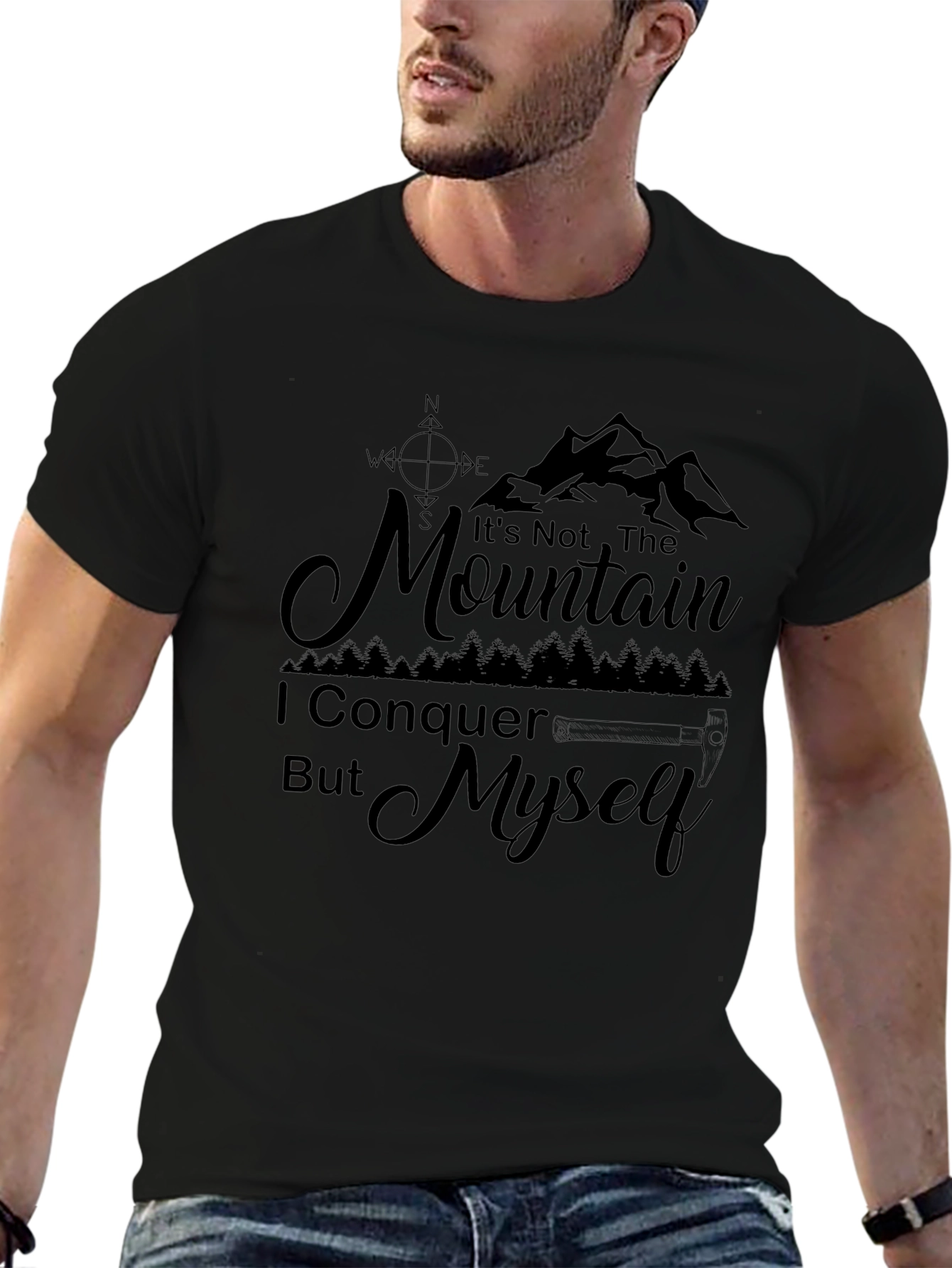 Camiseta Negra La Montaña Soy Yo