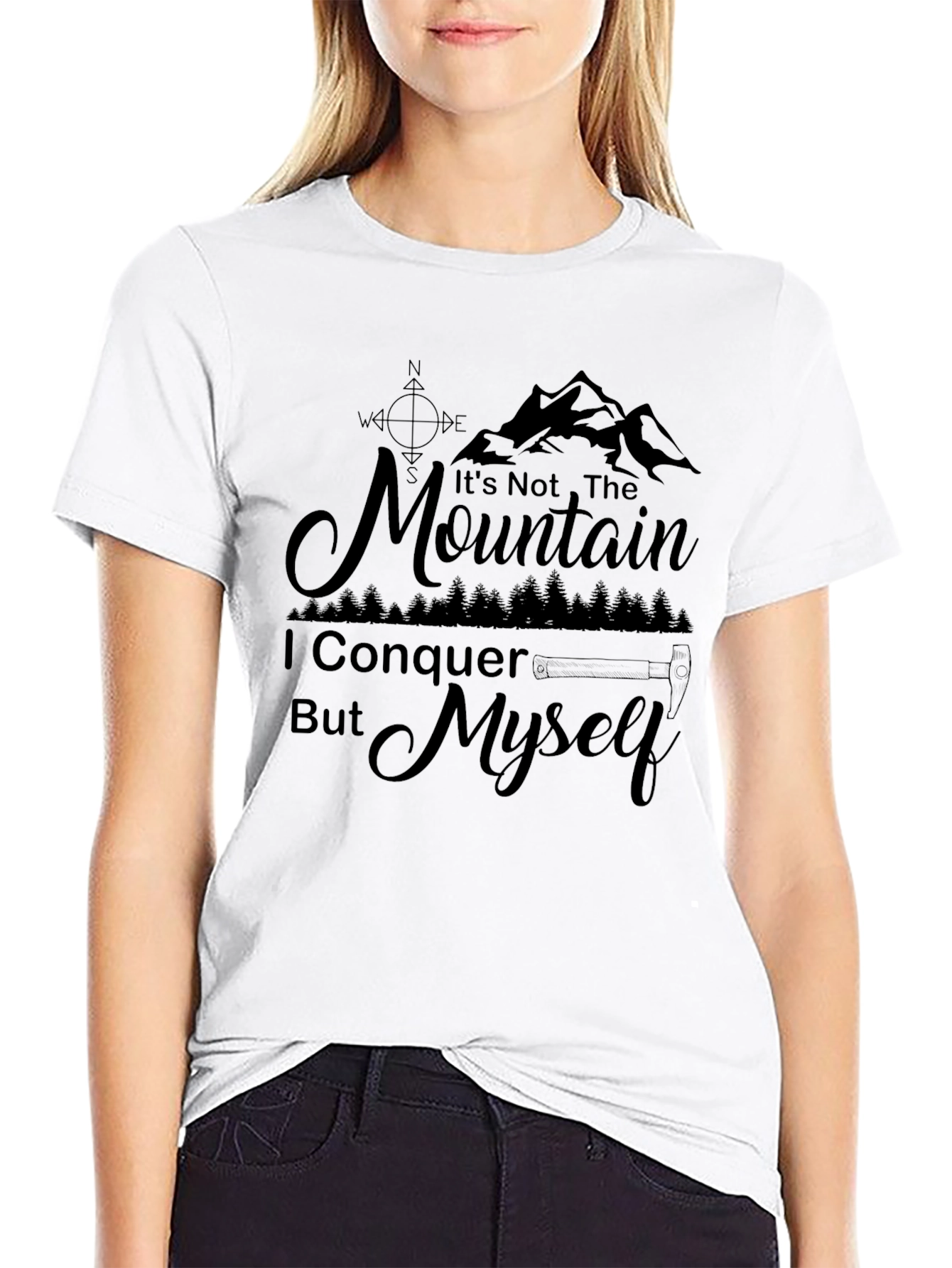 Camiseta Negra La Montaña Soy Yo