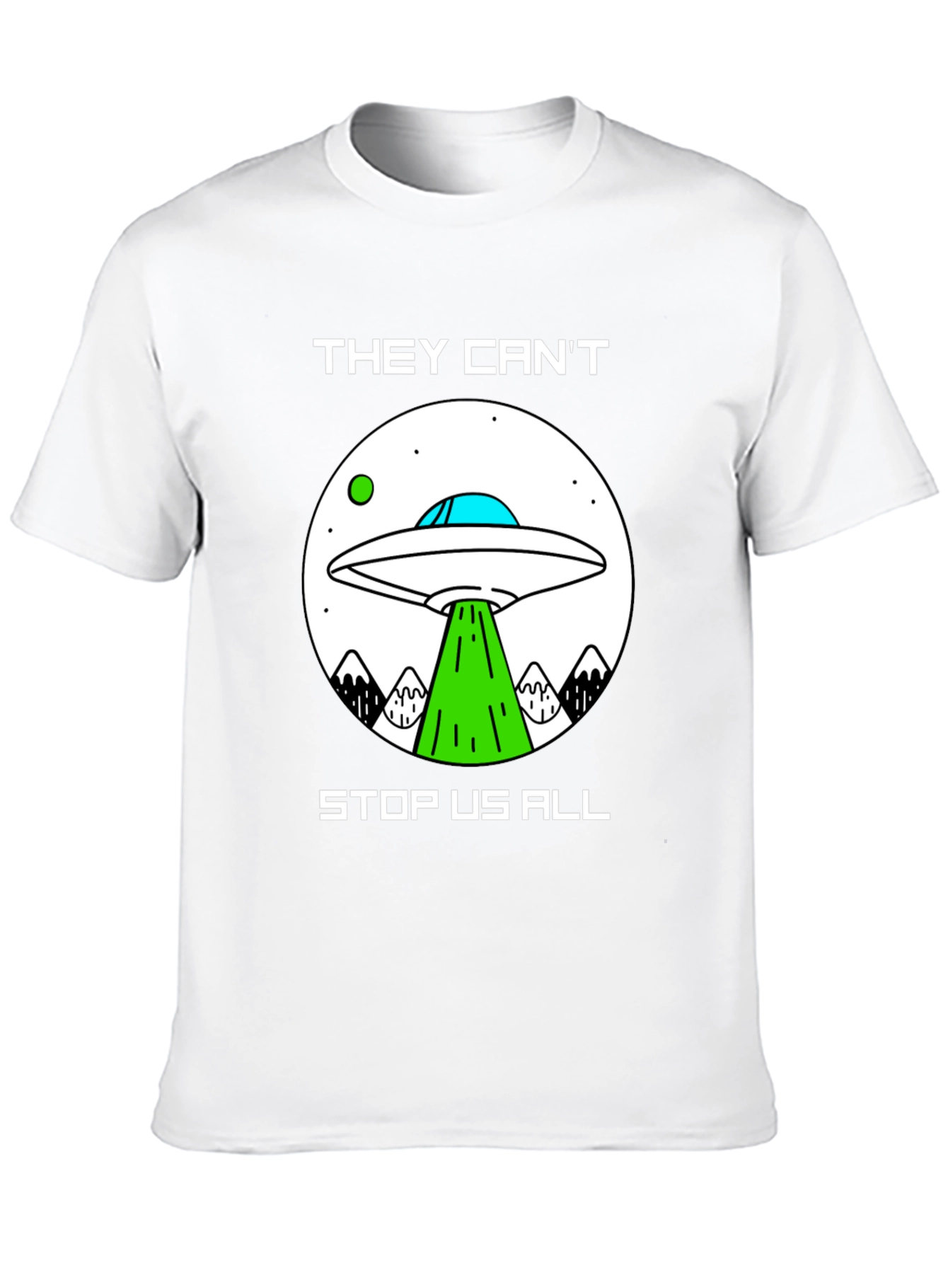 Camiseta Negra: ¡No Pueden Detenernos! OVNI