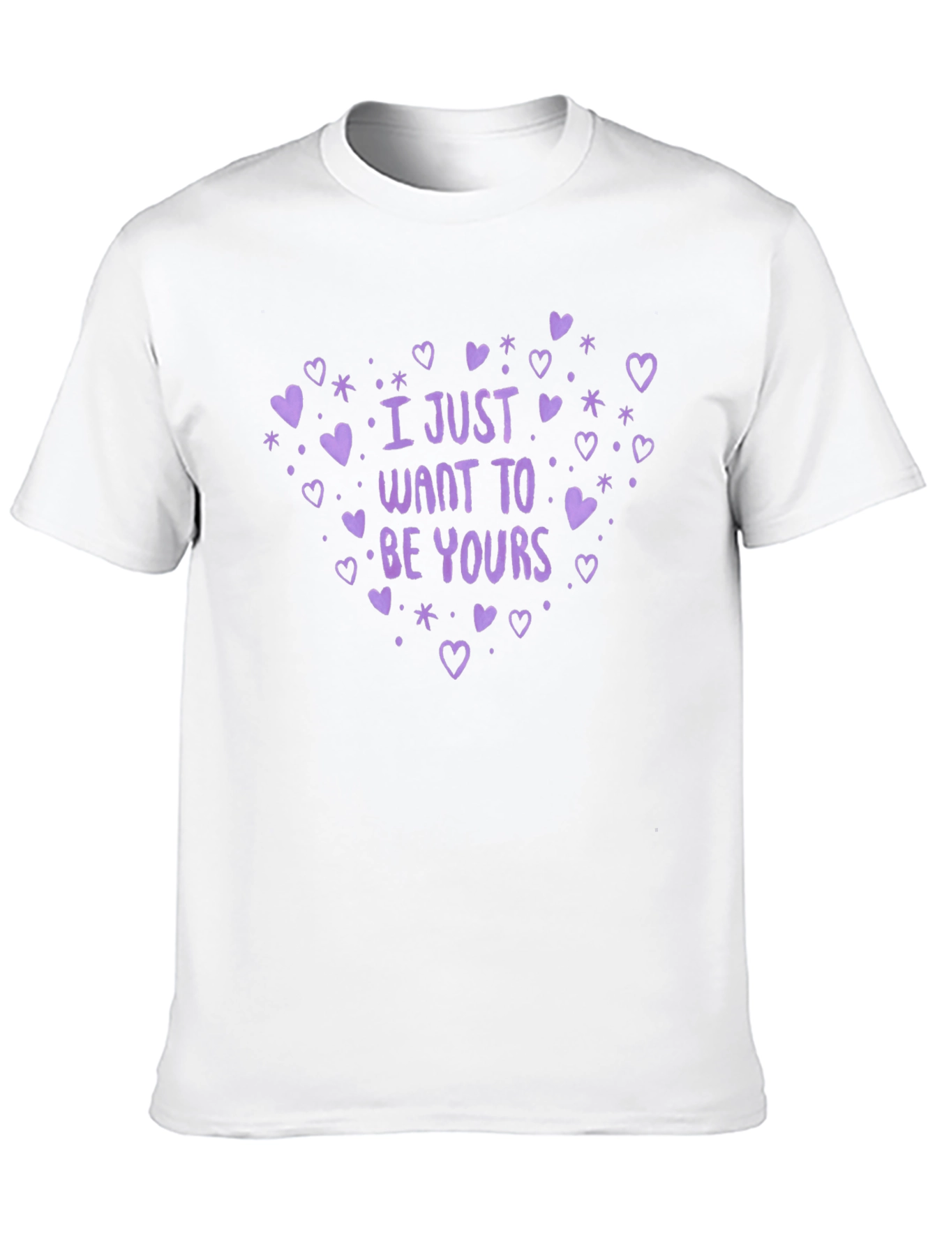 Camiseta Negra con Diseño Romántico Be Yours