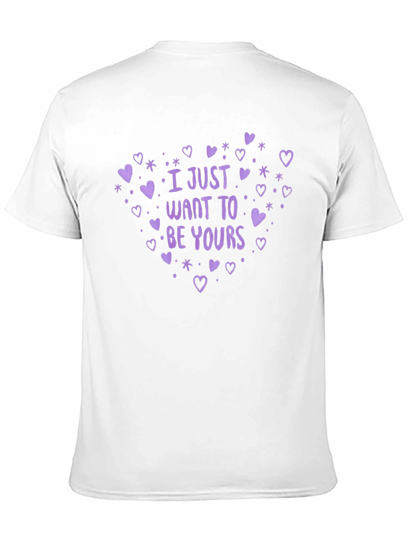 Camiseta Negra con Diseño Romántico Be Yours