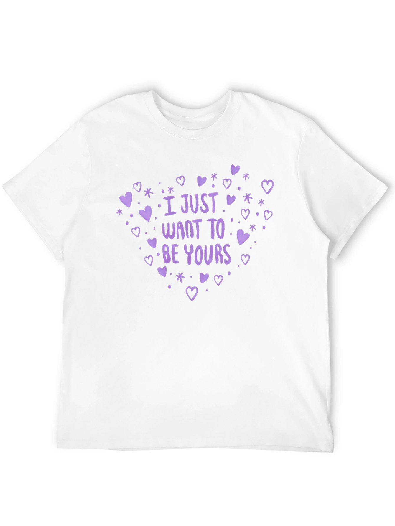 Camiseta Negra con Diseño Romántico Be Yours