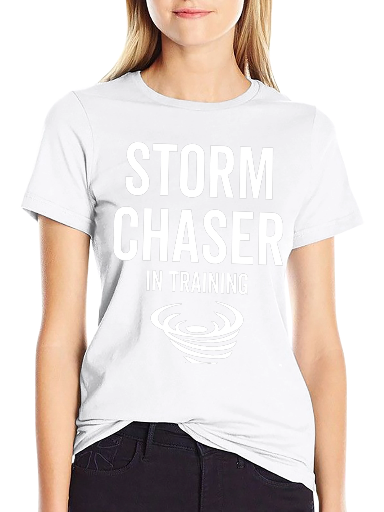Camiseta Negra Storm Chaser in Training