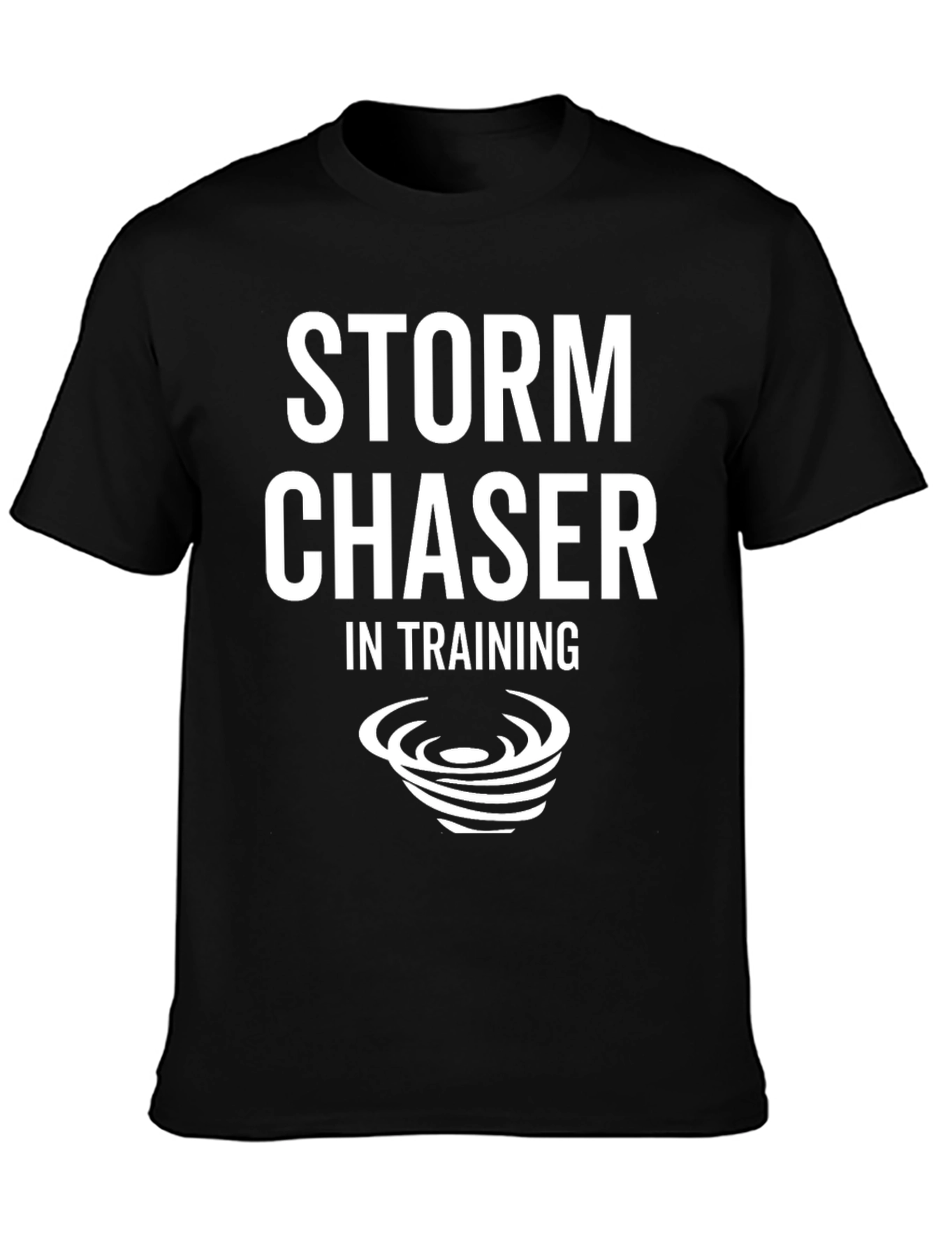 Camiseta Negra Storm Chaser in Training