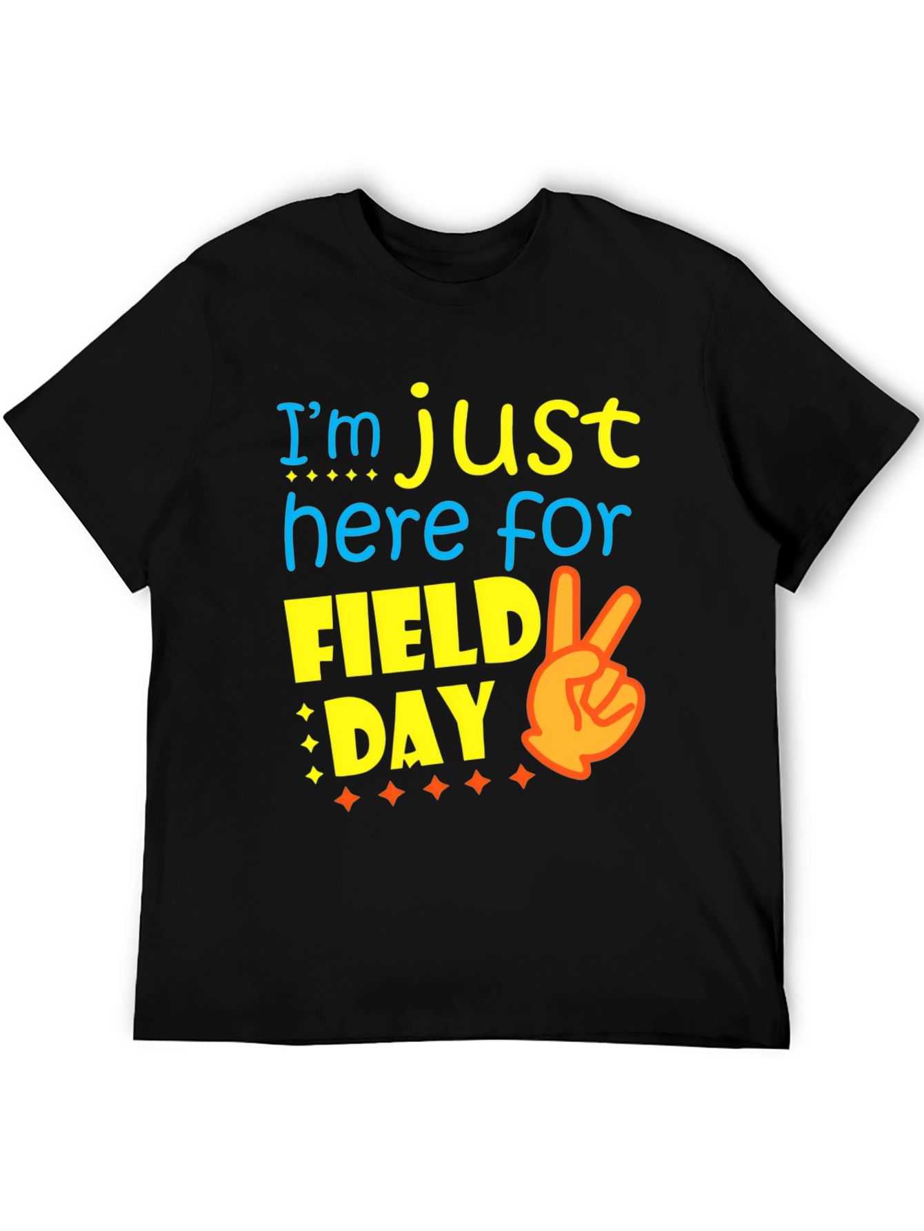 Camiseta Negra Divertida Día de Campo