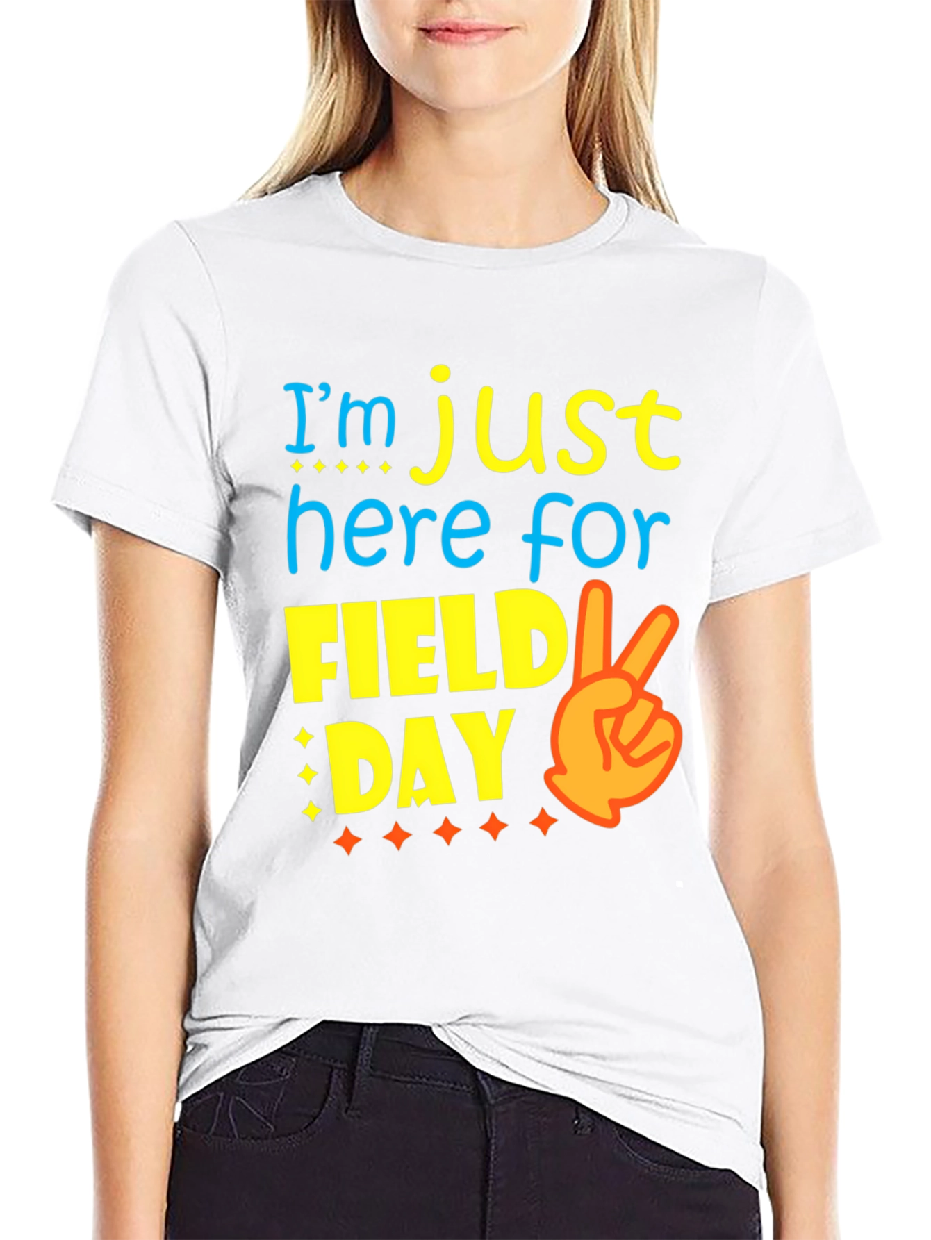 Camiseta Negra Divertida Día de Campo