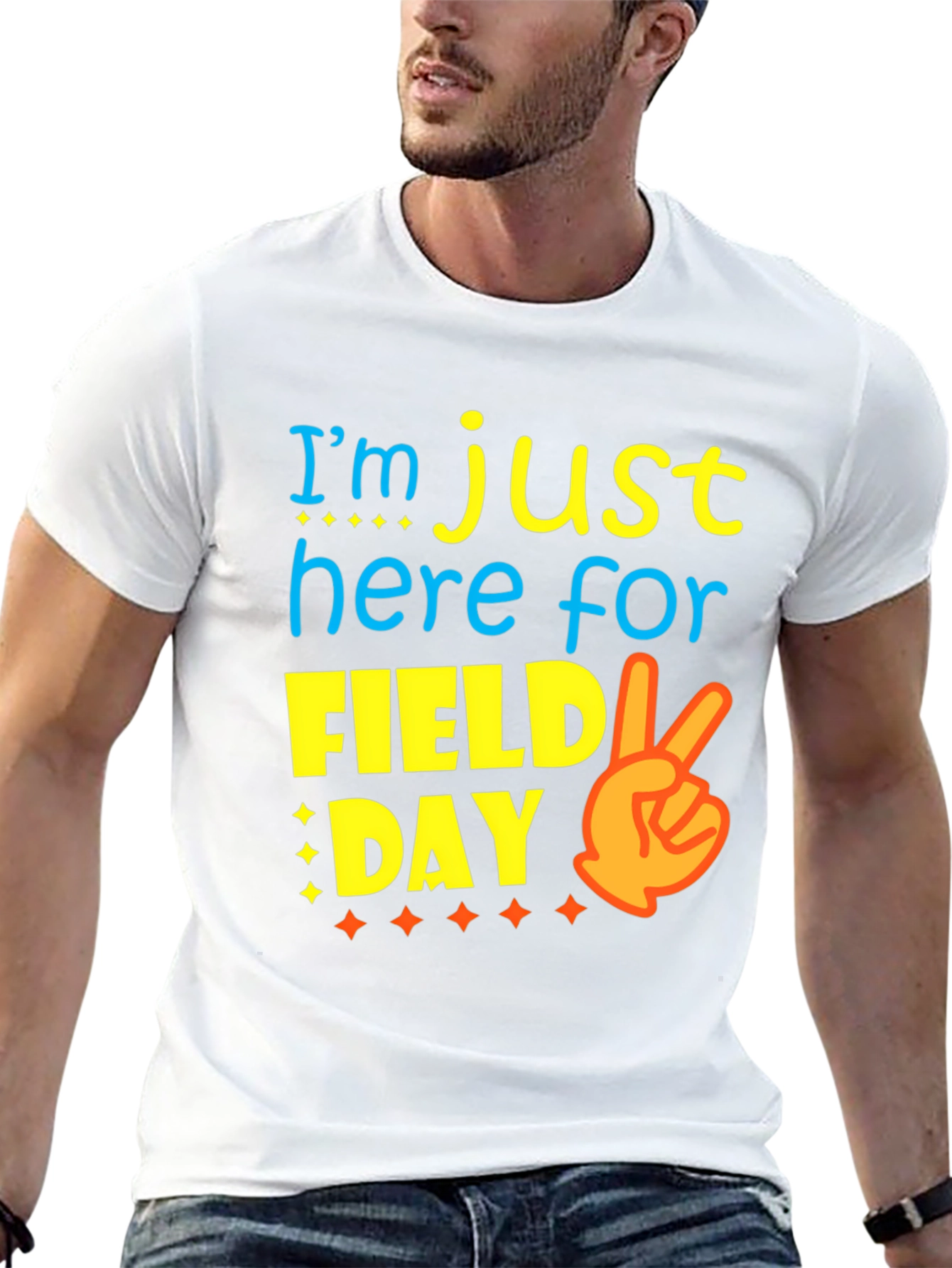 Camiseta Negra Divertida Día de Campo
