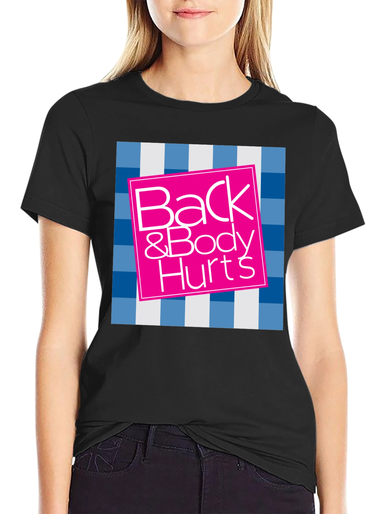 Camiseta Negra Back & Body Hurts