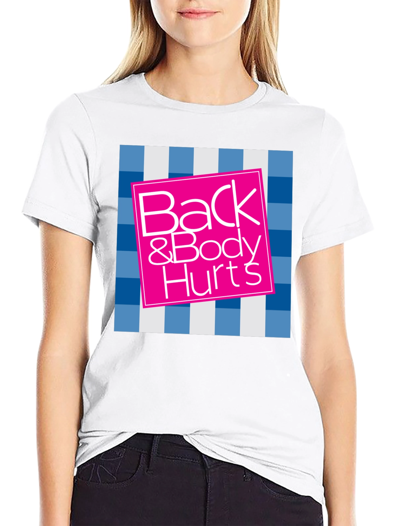 Camiseta Negra Back & Body Hurts