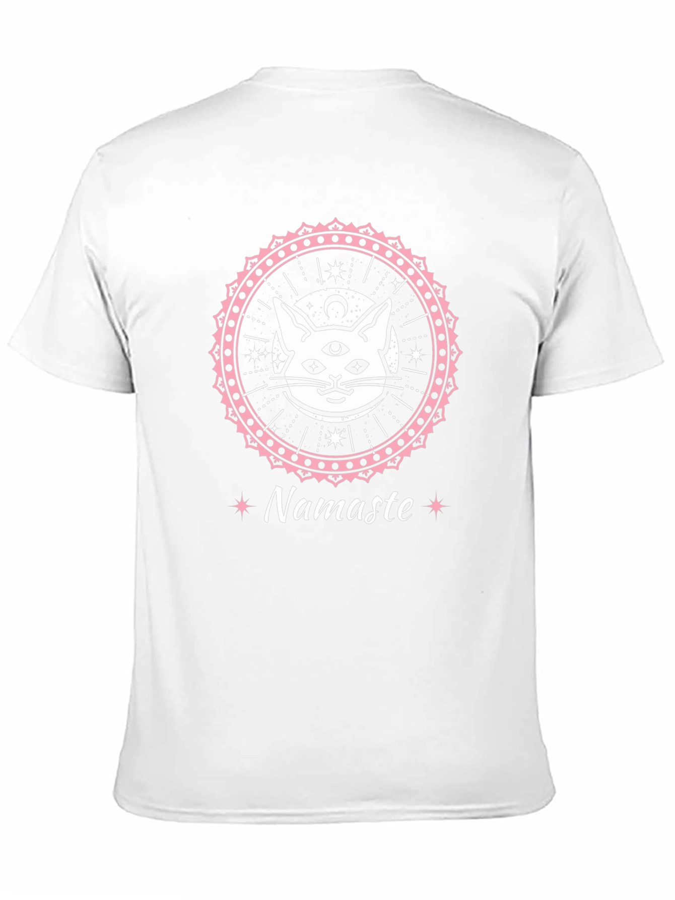 Camiseta Negra con Diseño de Gato Namaste