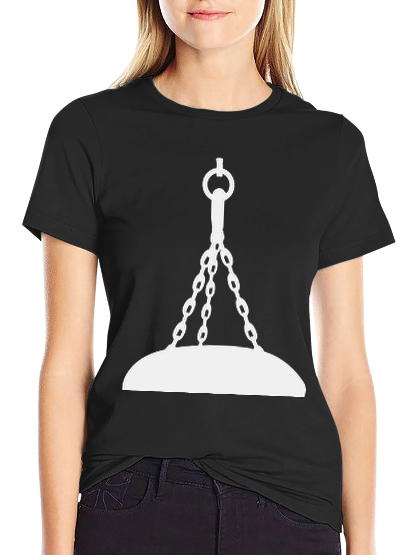 Camiseta Negra con Diseño de Bola Demoledora
